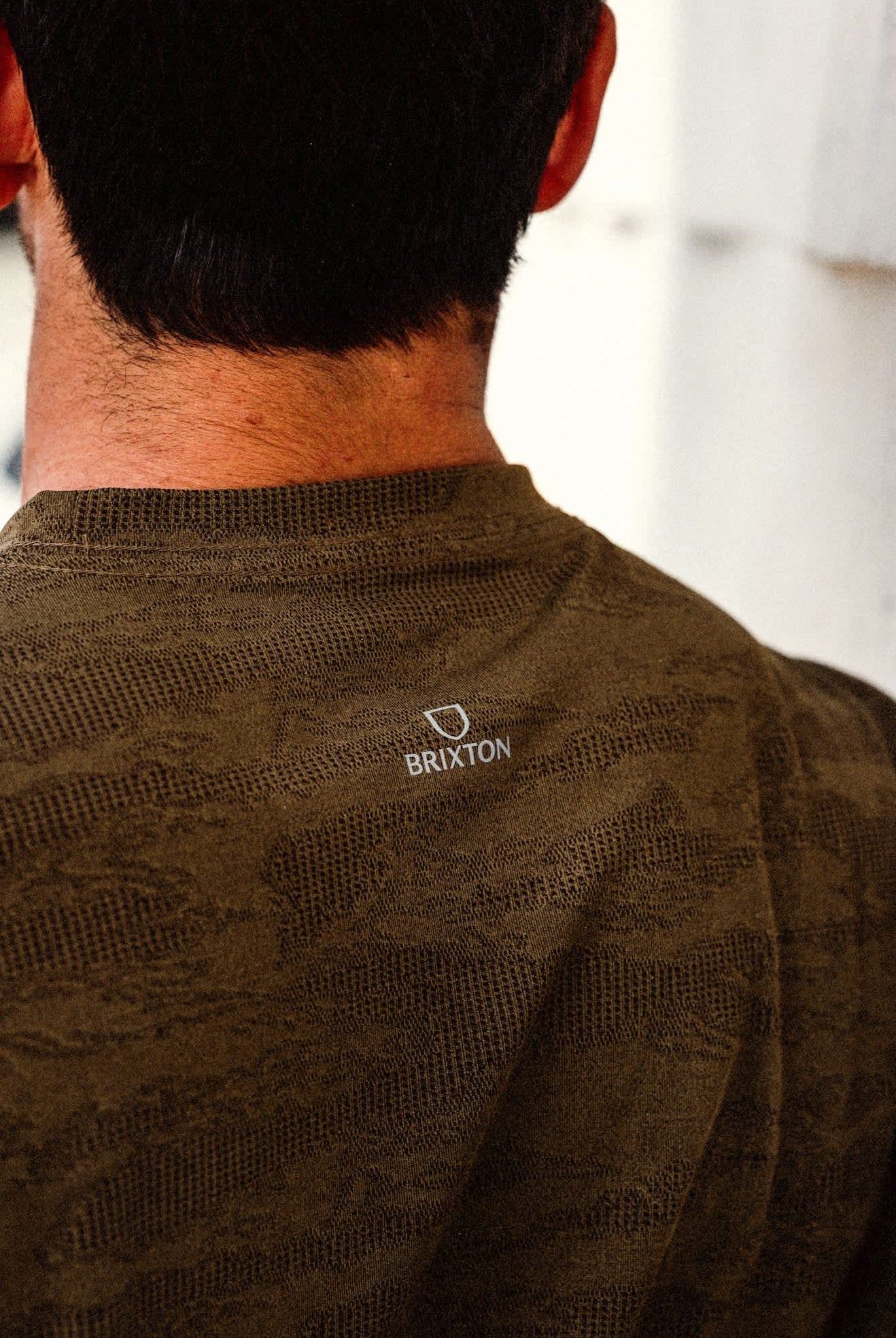 Men's Journey Short Sleeve Pocket T-Shirt in the color Olive Tiger Camo - Men's Lifestyle image