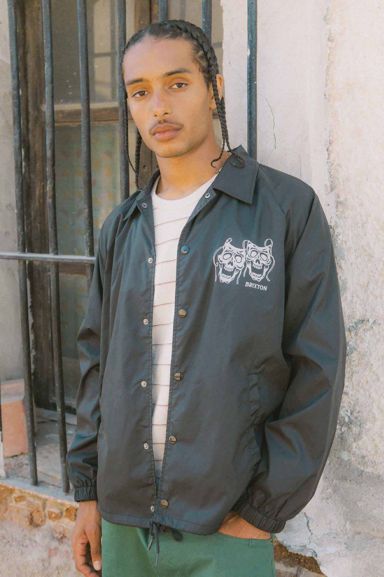 Men's Watchman Lightweight Coaches Jacket in the color Black - Men's Lifestyle image
