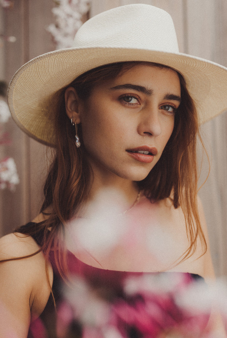 Brixton Women's Harper Panama Straw Hat - Panama White | Lifestyle 1