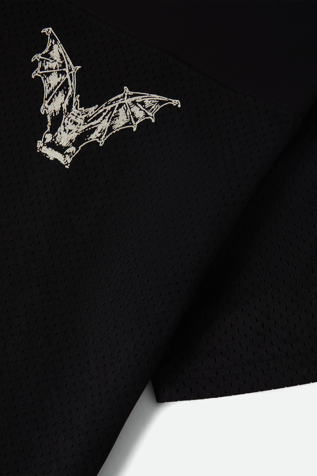 Men's Baggy Mesh Practice Jersey in the color Black/White Chippa - Additional Laydown image