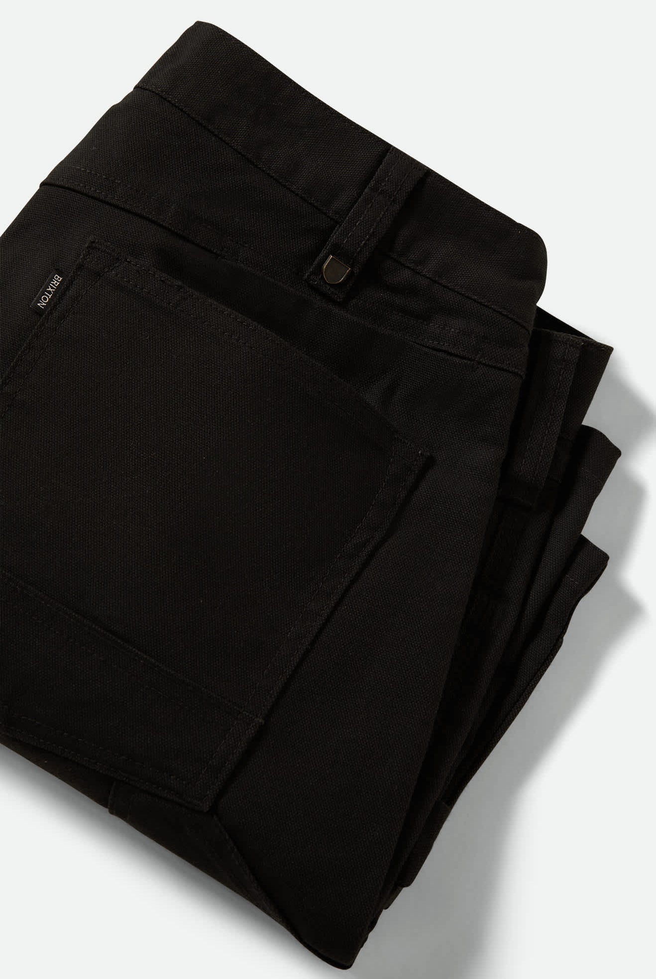 Men's Builders Carpenter Baggy Short in the color Washed Black - Additional Laydown image