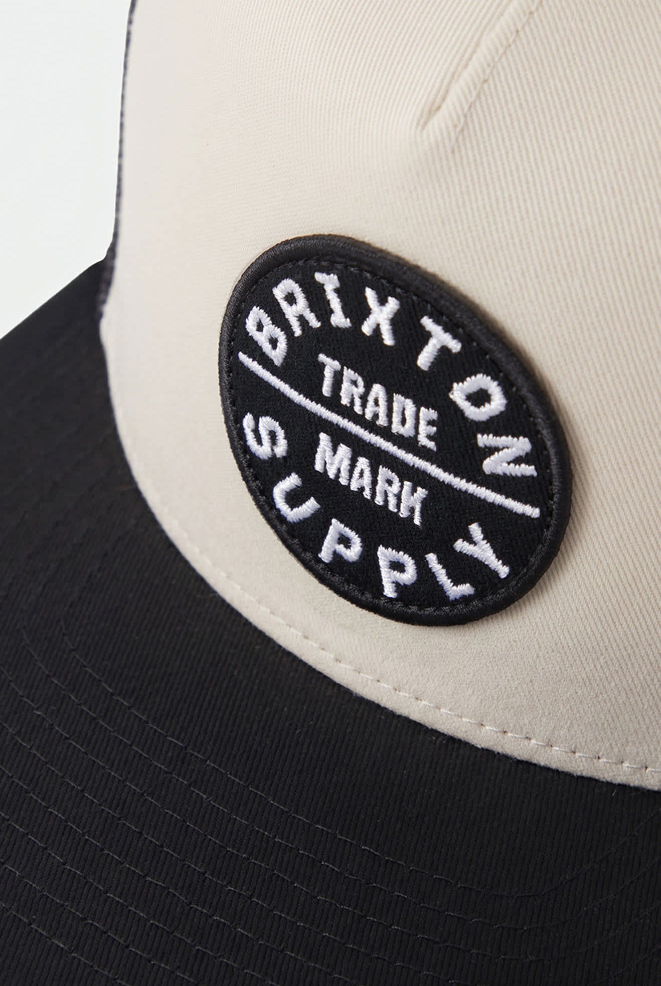 Unisex Oath Trucker Hat in the color Whitecap/Black - Additional Laydown image