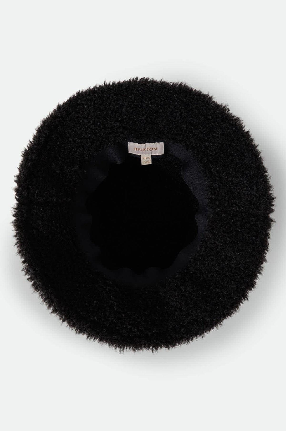 Women's Ellee Cozy Bucket Hat in the color Black Sherpa/Faux Suede - Additional Laydown image
