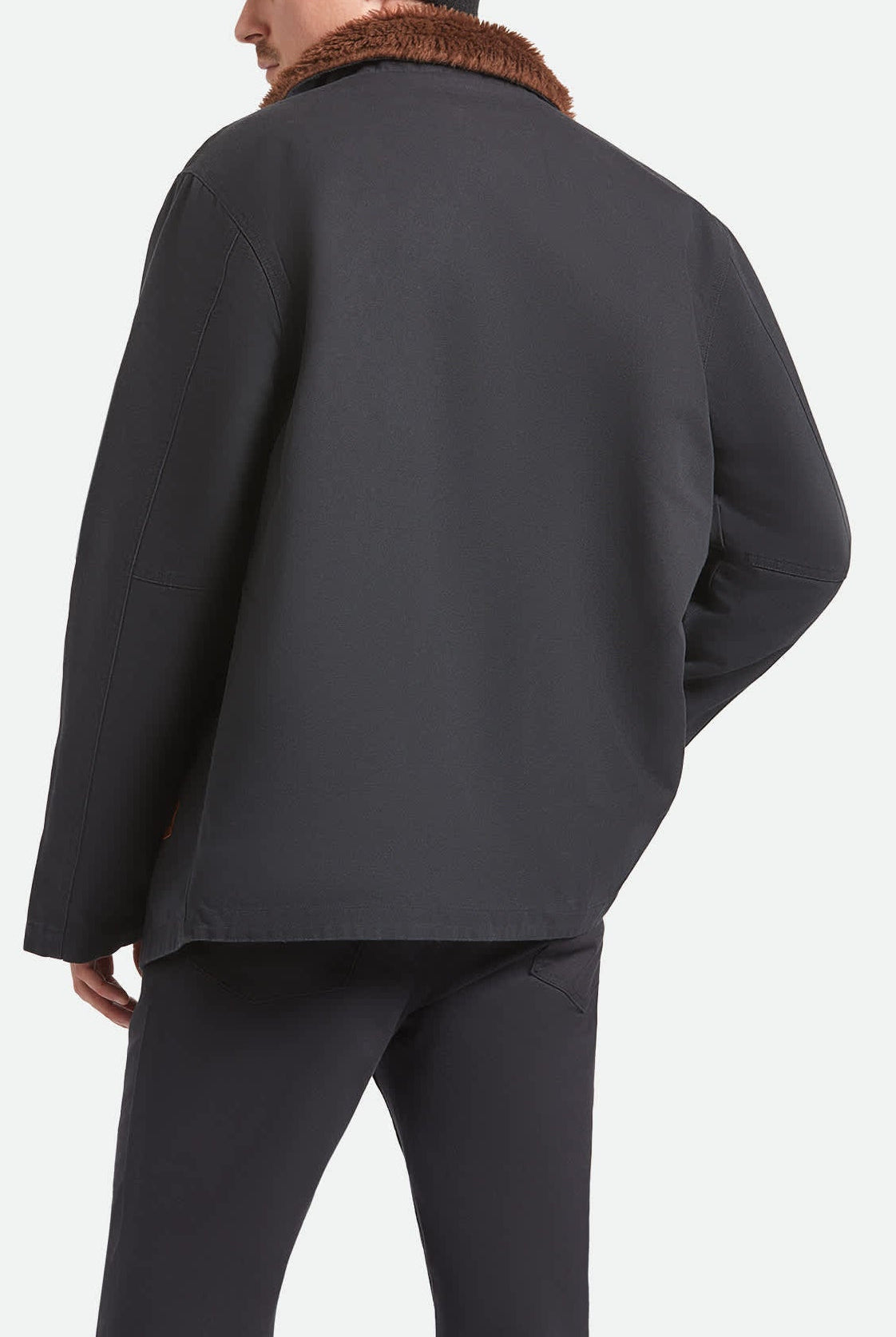 Men's Mast Jacket in the color Black - Men's Back View