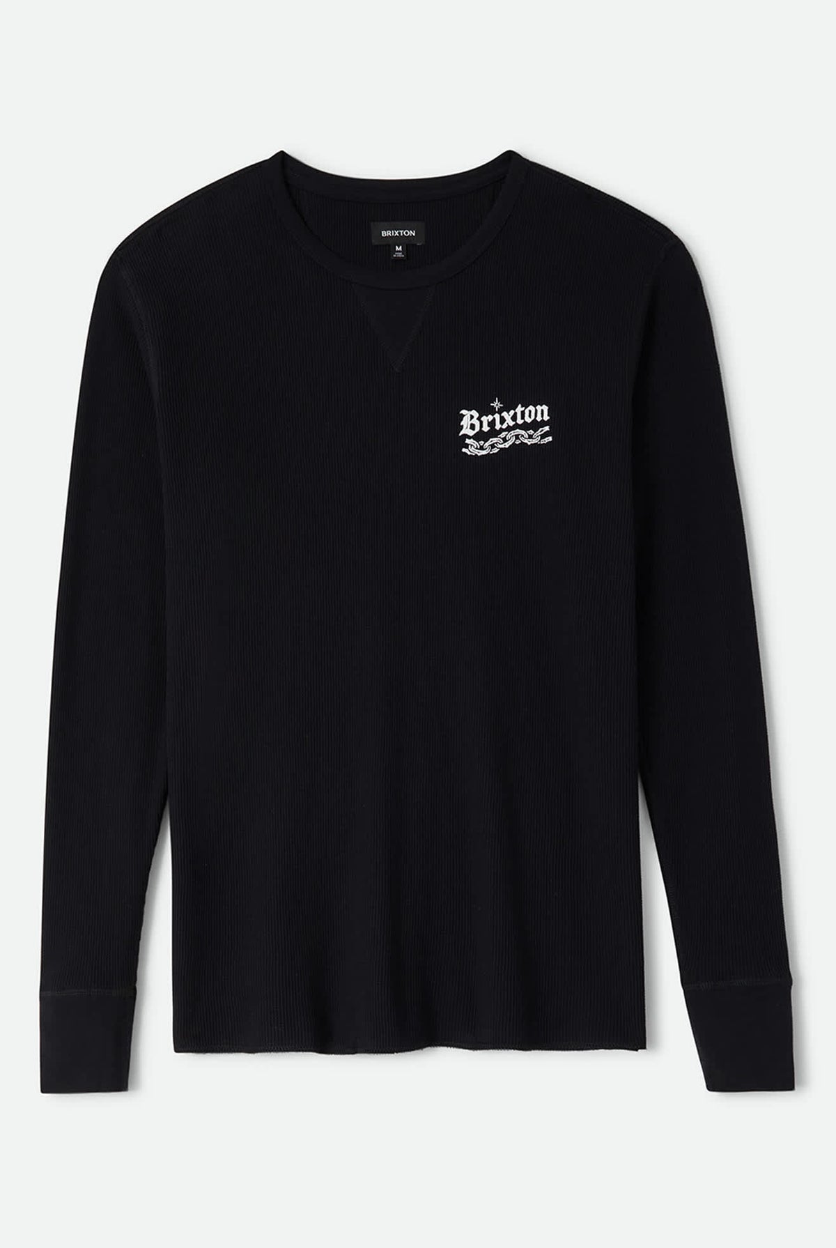 Men's Rosa Waffle Knit Top in the color Black - Front Product View
