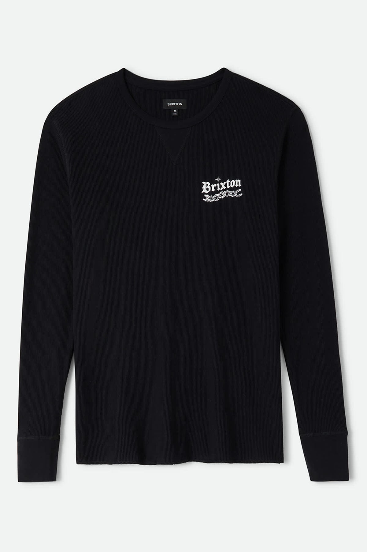 Men's Rosa Waffle Knit Top in the color Black - Front Product View