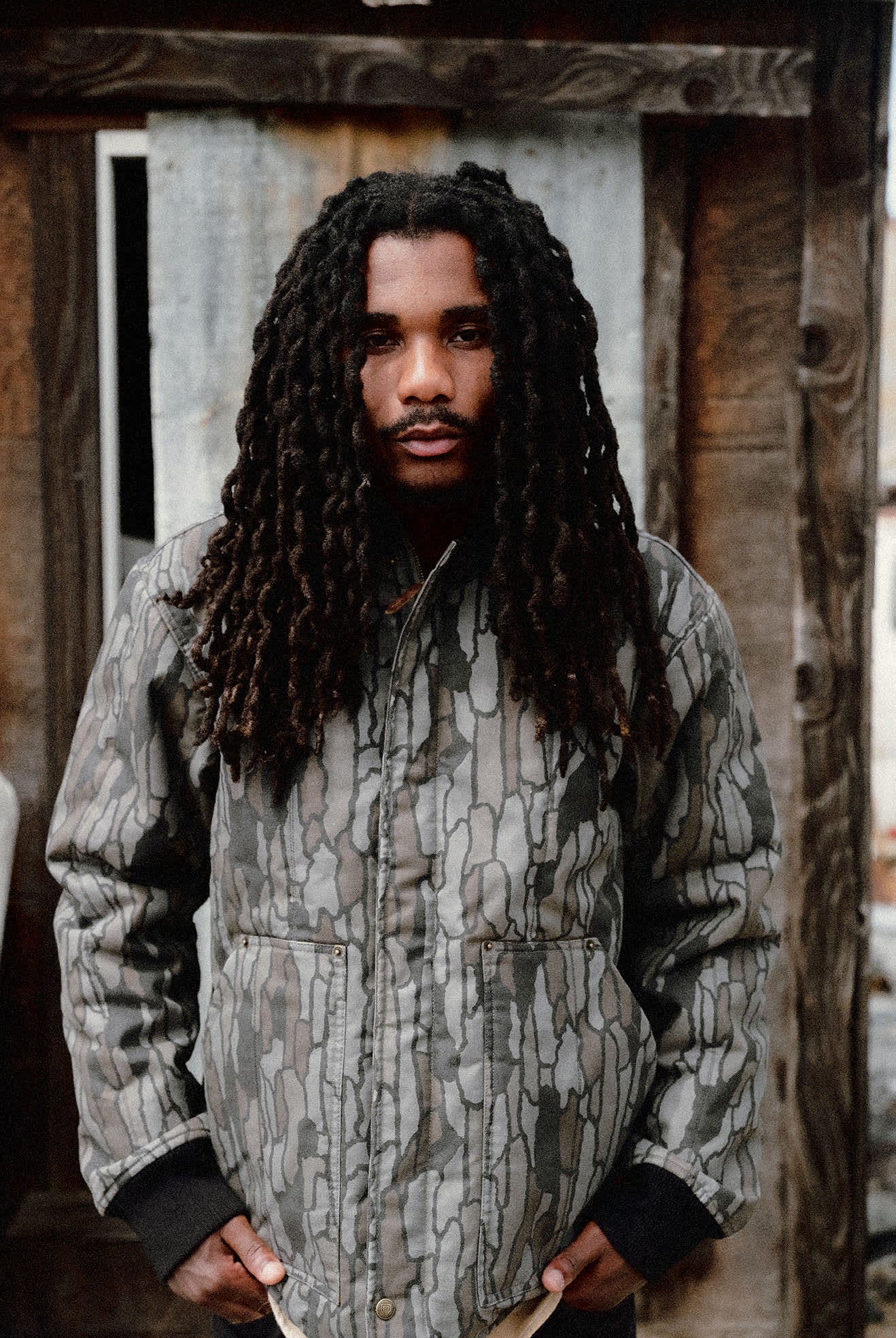 Men's Builders Ranch Jacket in the color Bark Camo - Men's Lifestyle image