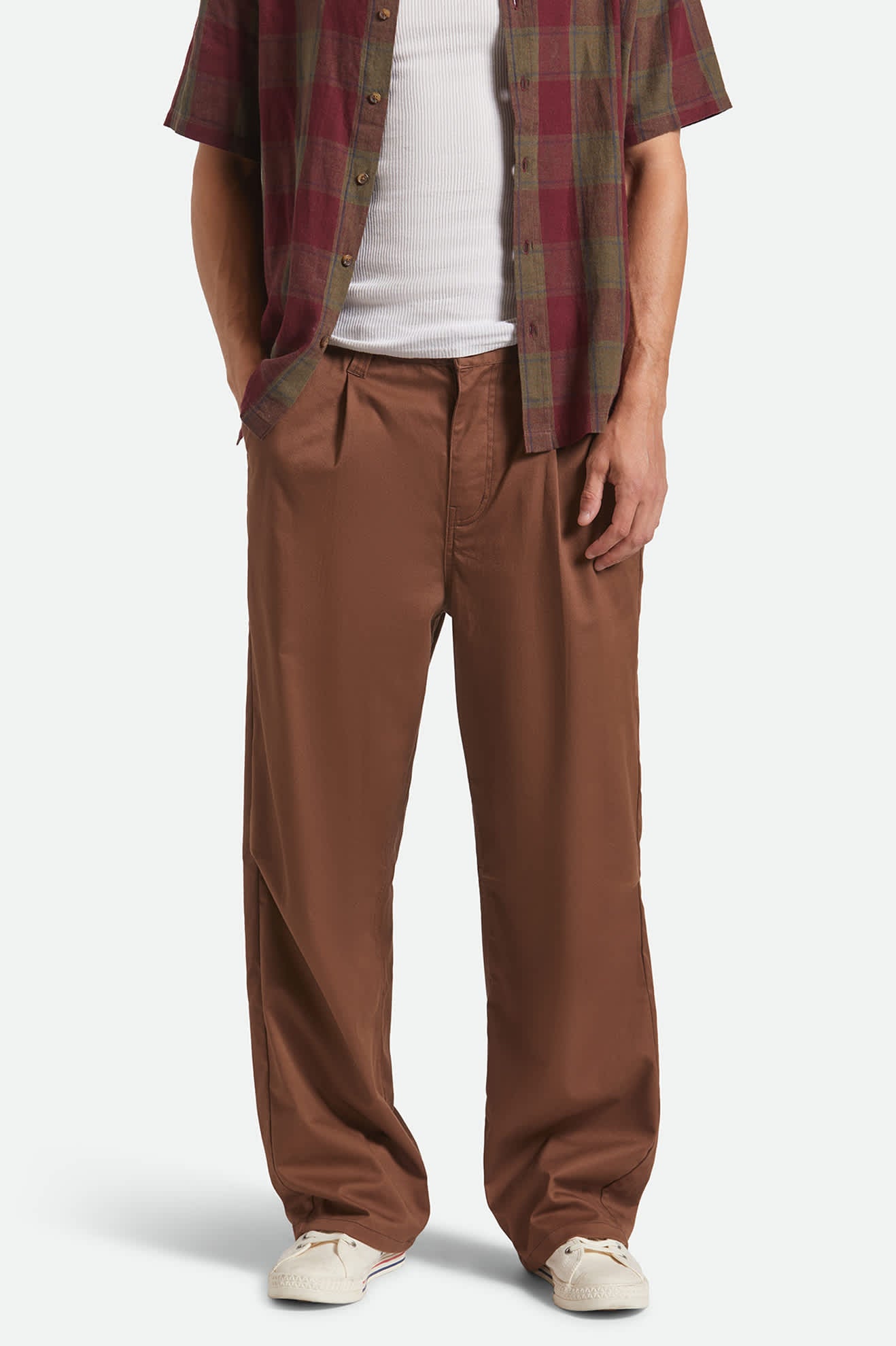 Men's Union Baggy Pant in the color Pinecone Brown - Additional Fit image