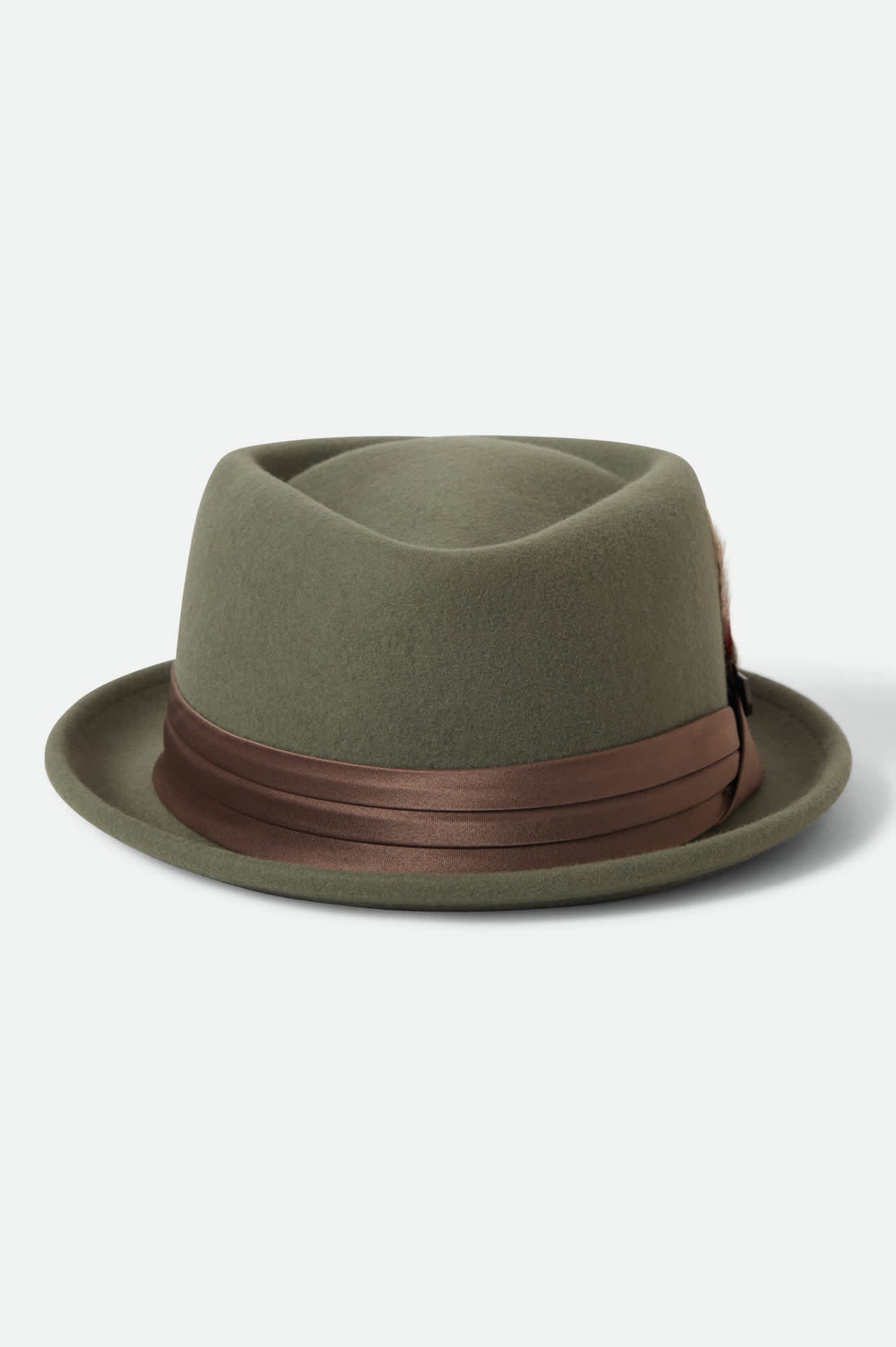 Unisex Stout Pork Pie in the color Olive Surplus/Bronze - Additional Laydown image