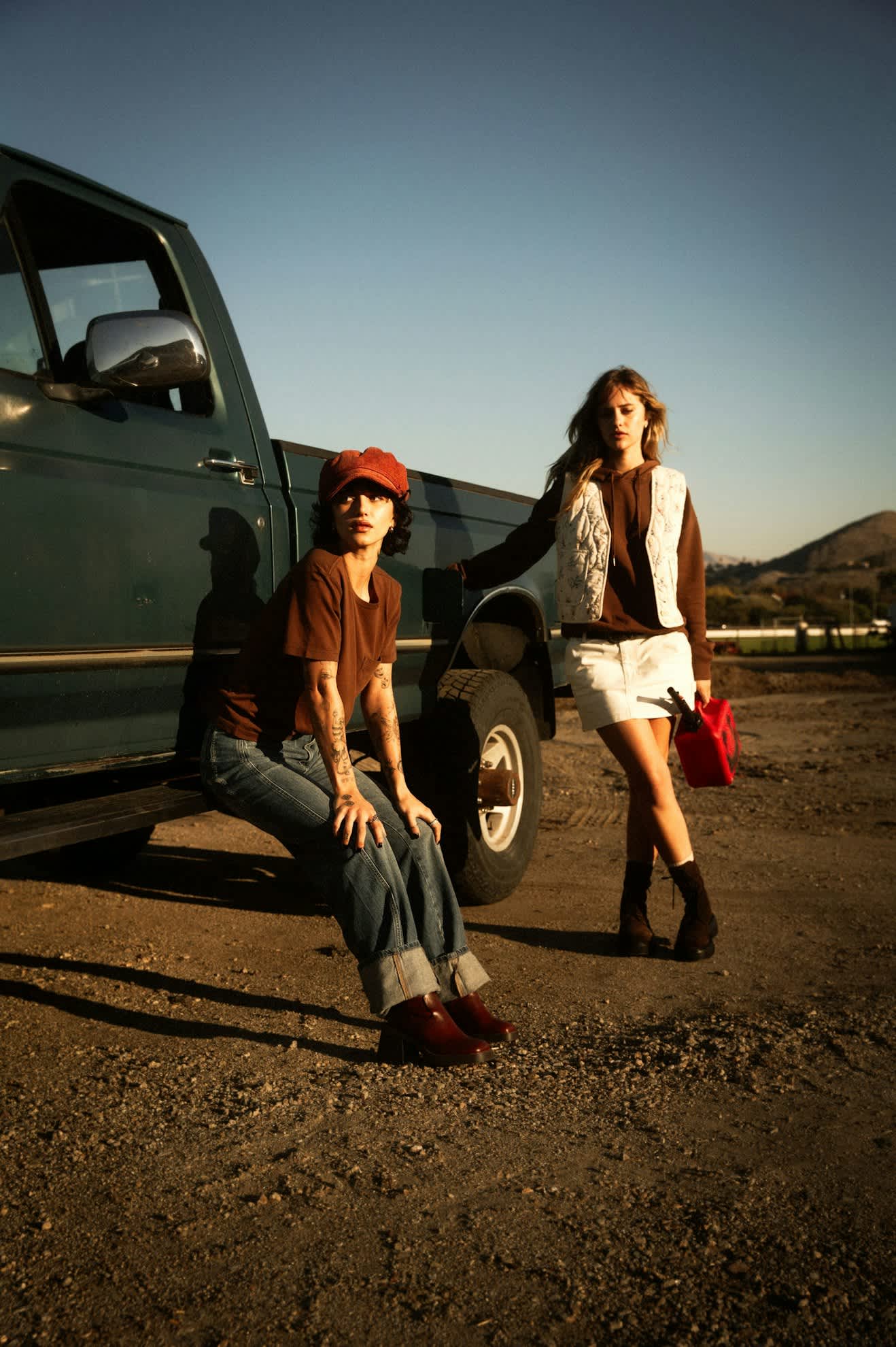 Women's Carefree Organic Garment Dye Perfect T-Shirt in the color Pinecone Brown - Additional Fit image