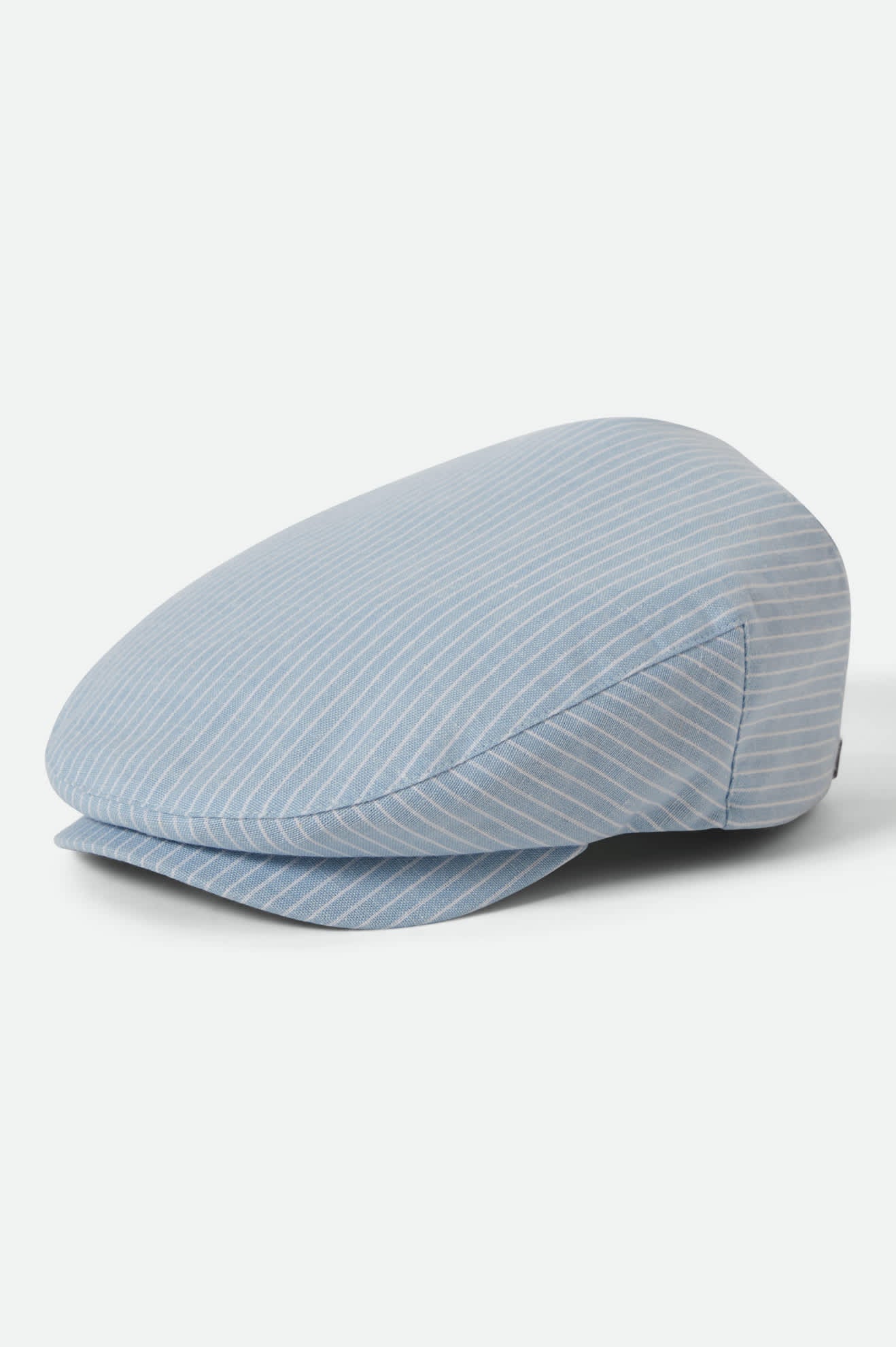 Unisex Hooligan Flat Cap in the color Light Blue/White - Front Product View