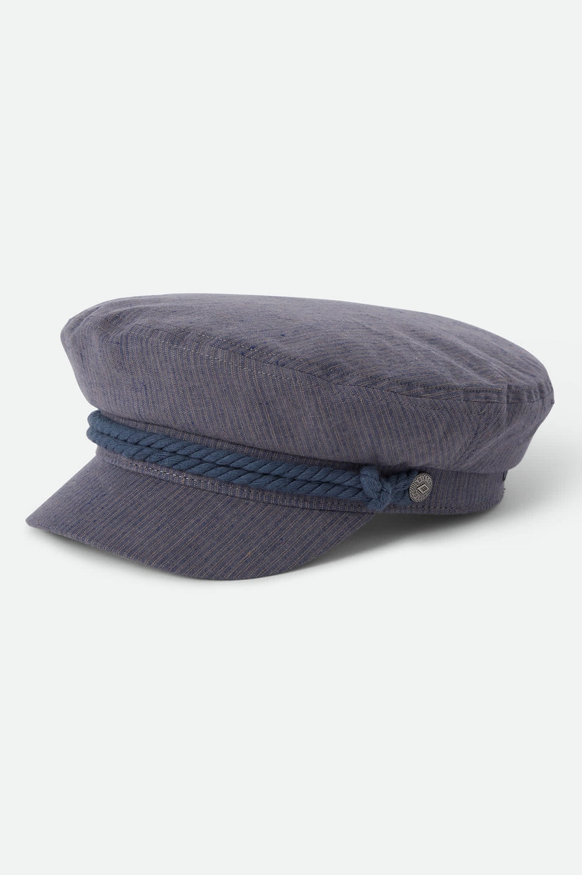 Unisex Fiddler Fisherman Cap in the color Indigo/Dark Sand - Front Product View