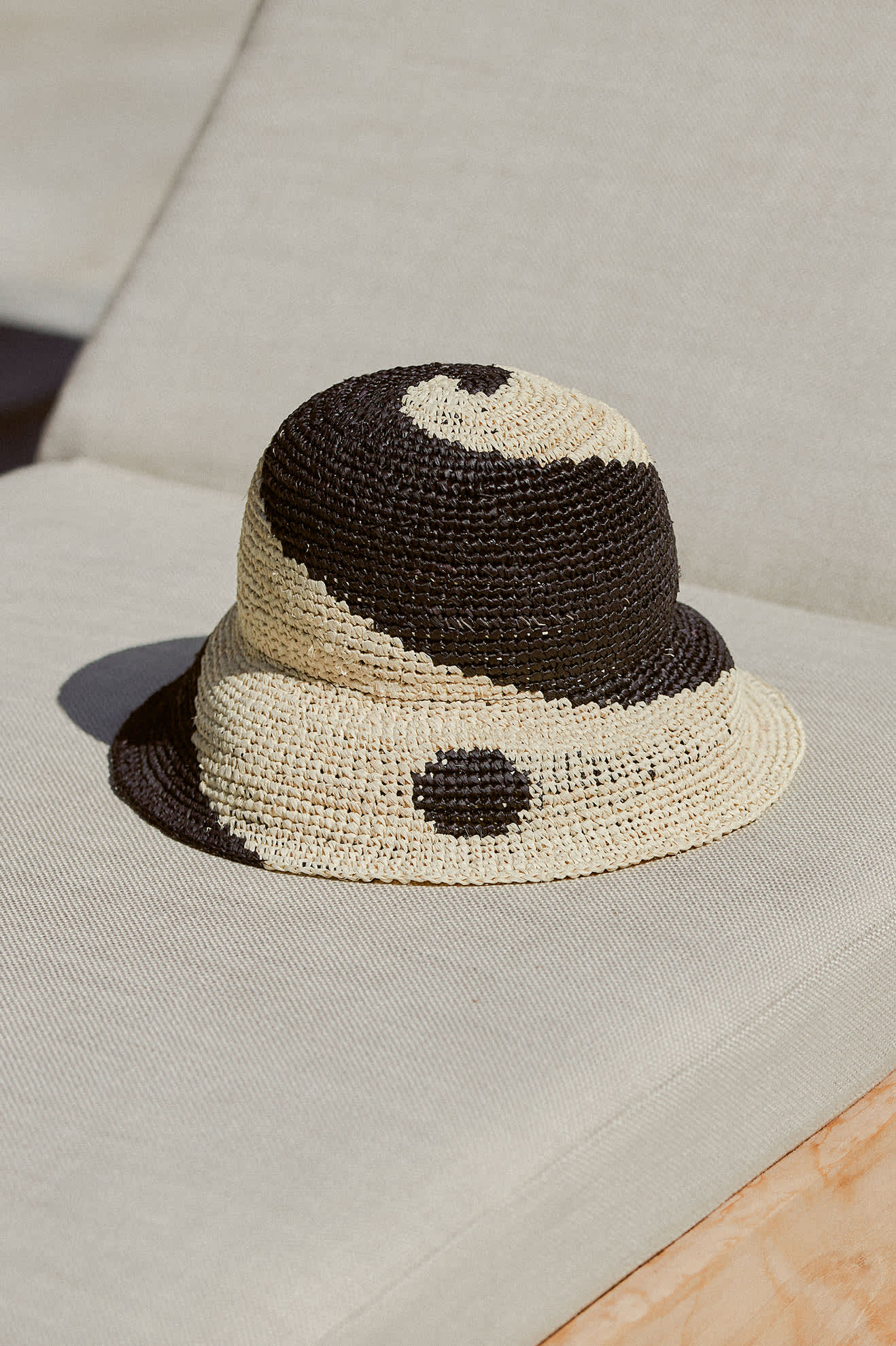 Unisex Redding Bucket Hat in the color Whitecap/Black - Additional Laydown image
