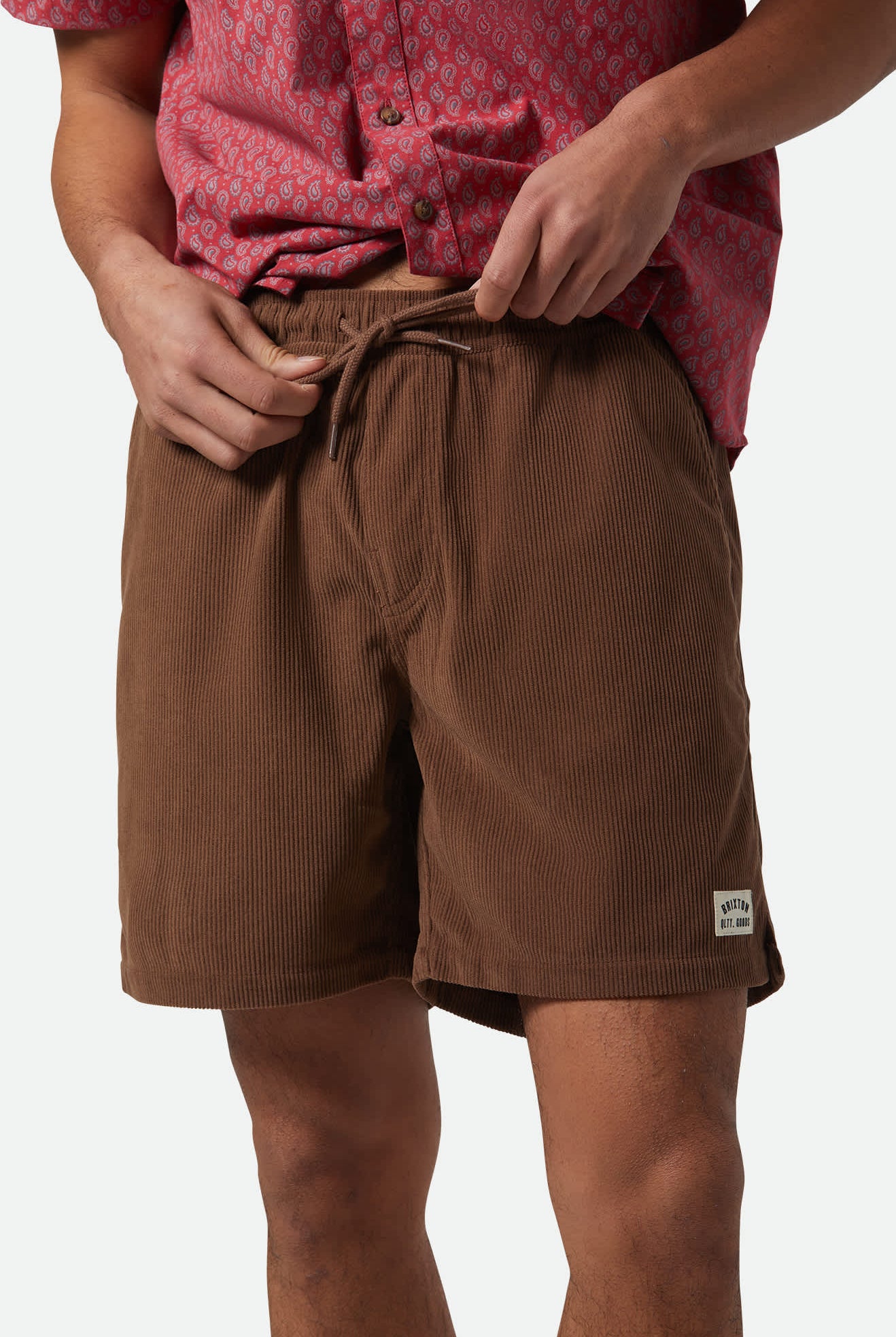 Men's Everyday Corduroy Short in the color Pinecone Brown - Additional Fit image