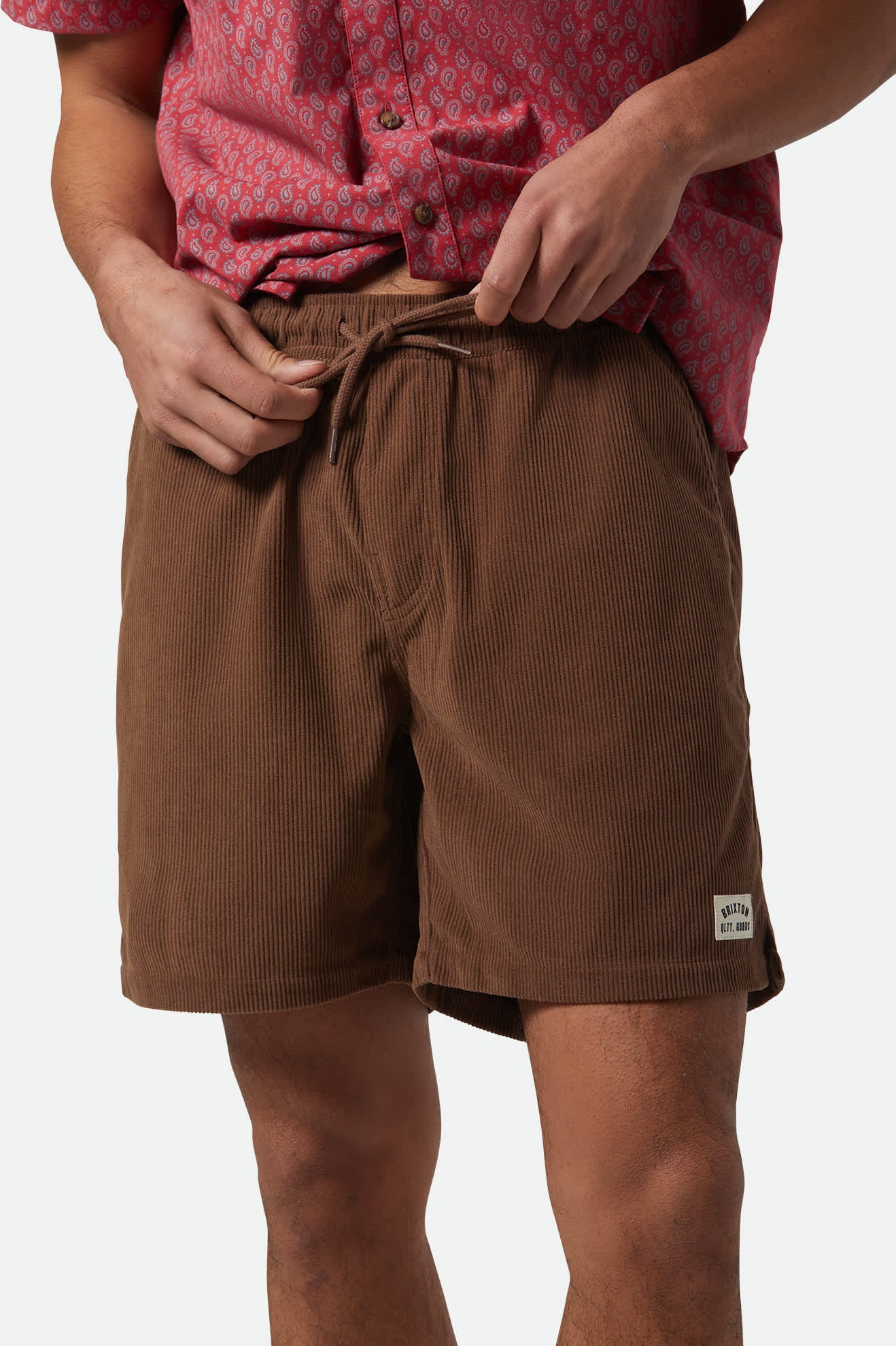 Men's Everyday Corduroy Short in the color Pinecone Brown - Additional Fit image