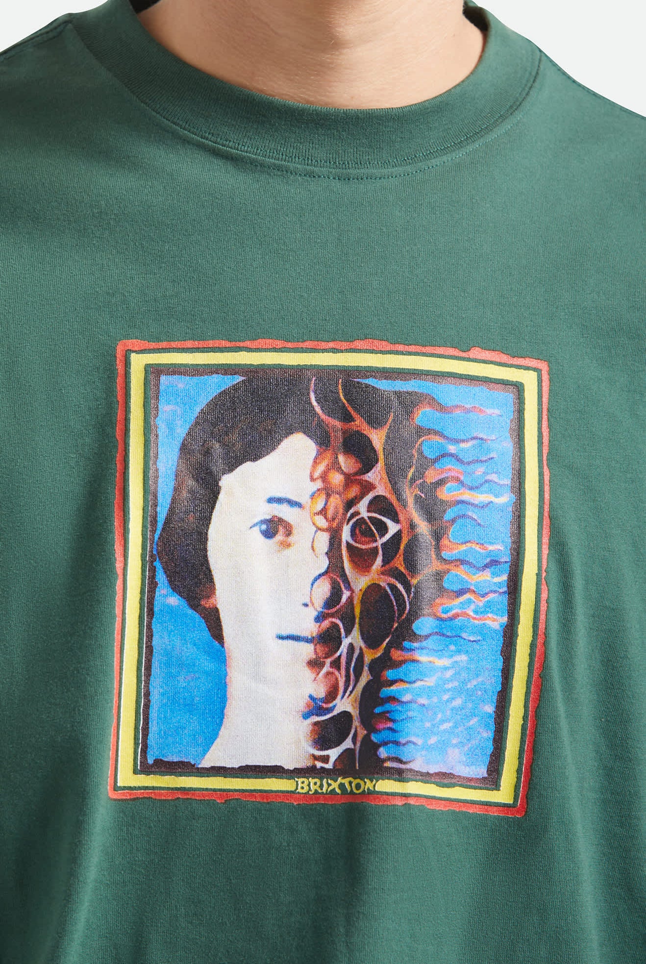 Men's Transform Short Sleeve Oversized Shirt in the color Primal Green - Additional Fit image