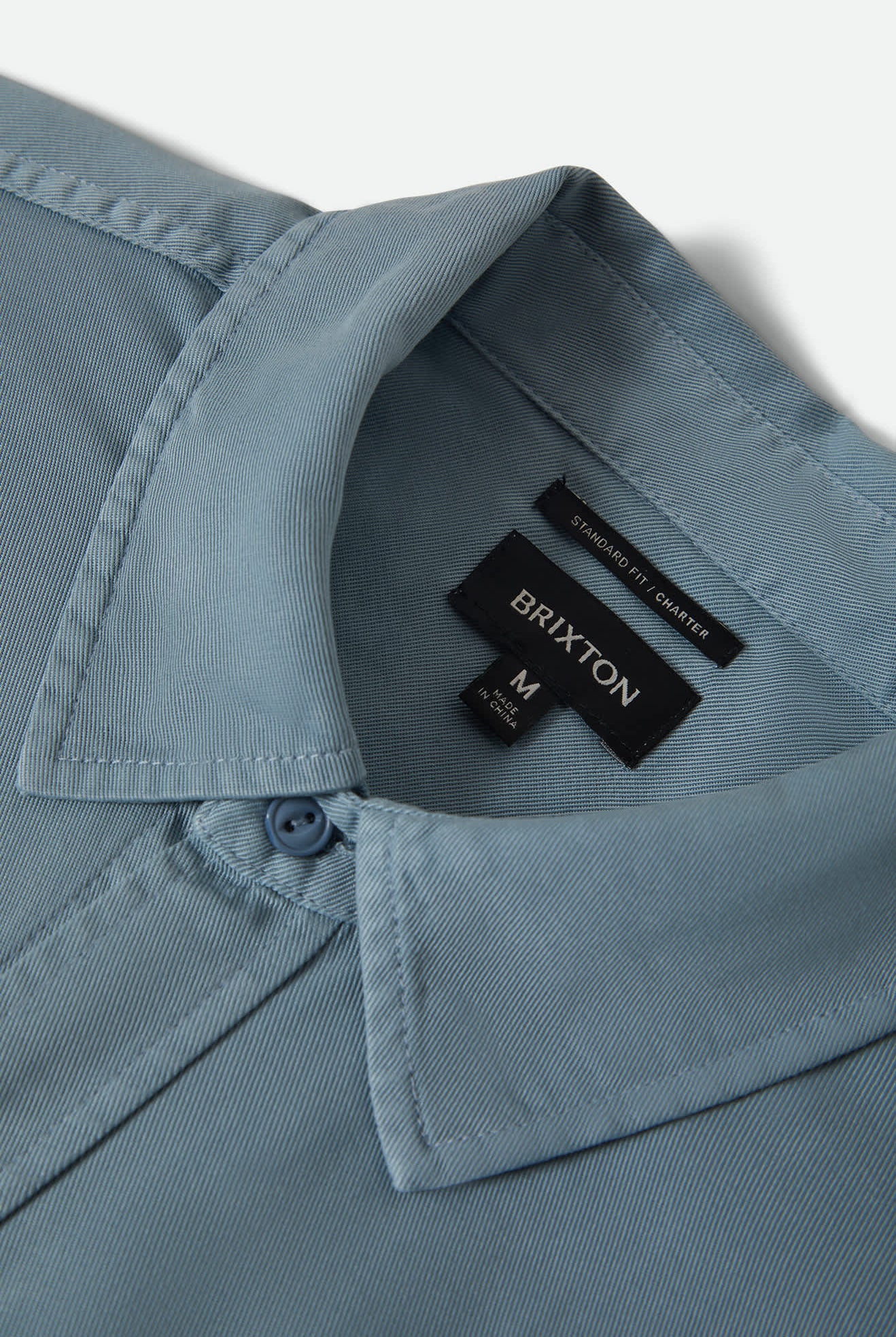 Men's Cool Comfort Wayne Long Sleeve Shirt in the color Dusty Blue - Additional Laydown image