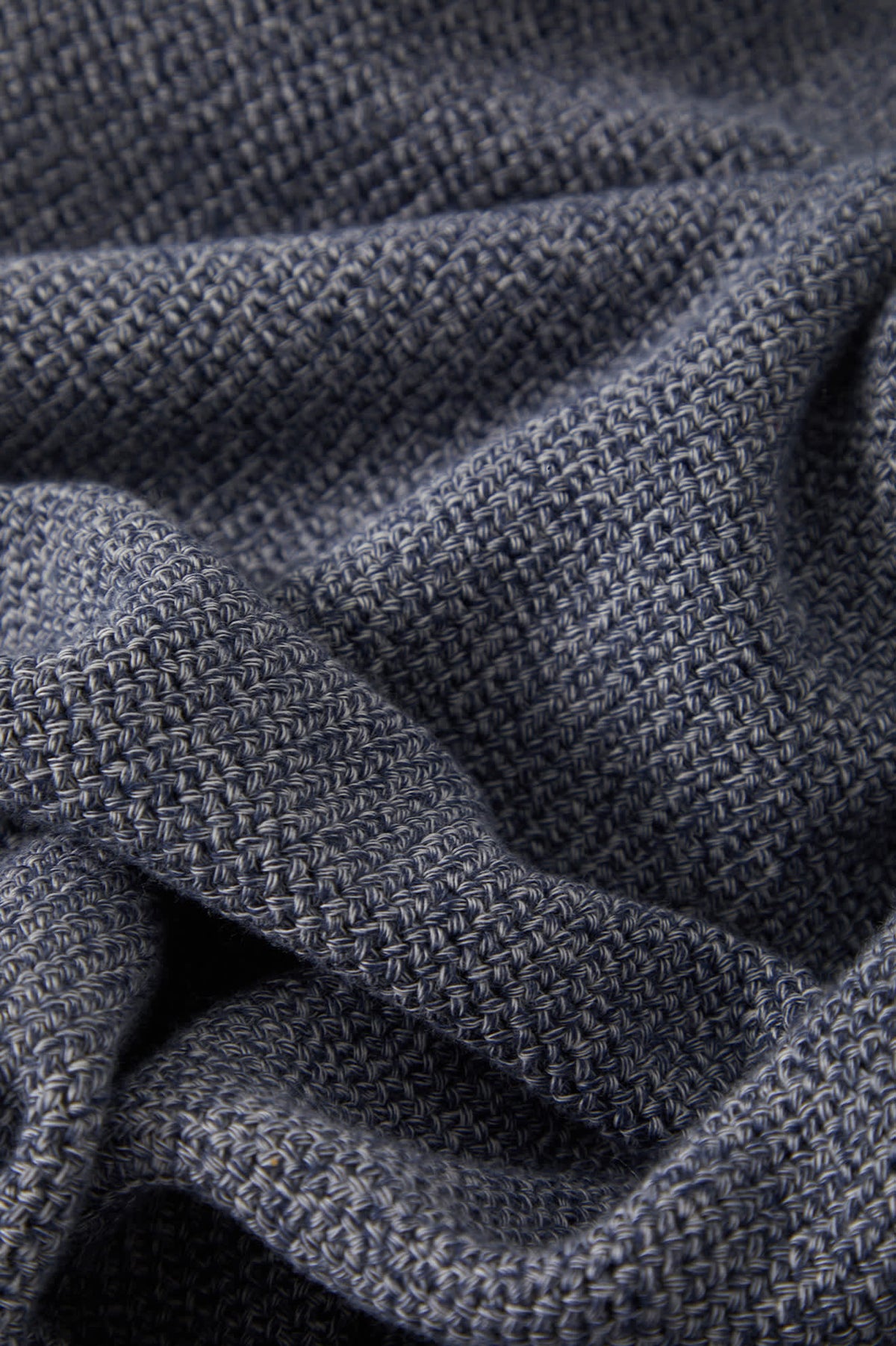 Men's Belgrade Sweater in the color Marled Blue - Additional Laydown image