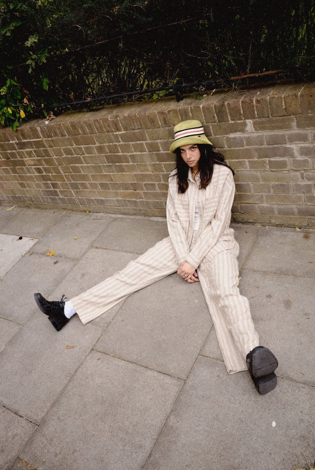 Women's Lounge Pant in the color Sand Stripe - Women's Lifestyle image