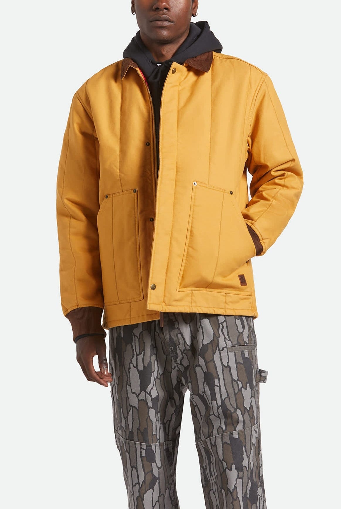 Men's Builders Ranch Jacket in the color Spruce Yellow - Men's Front View