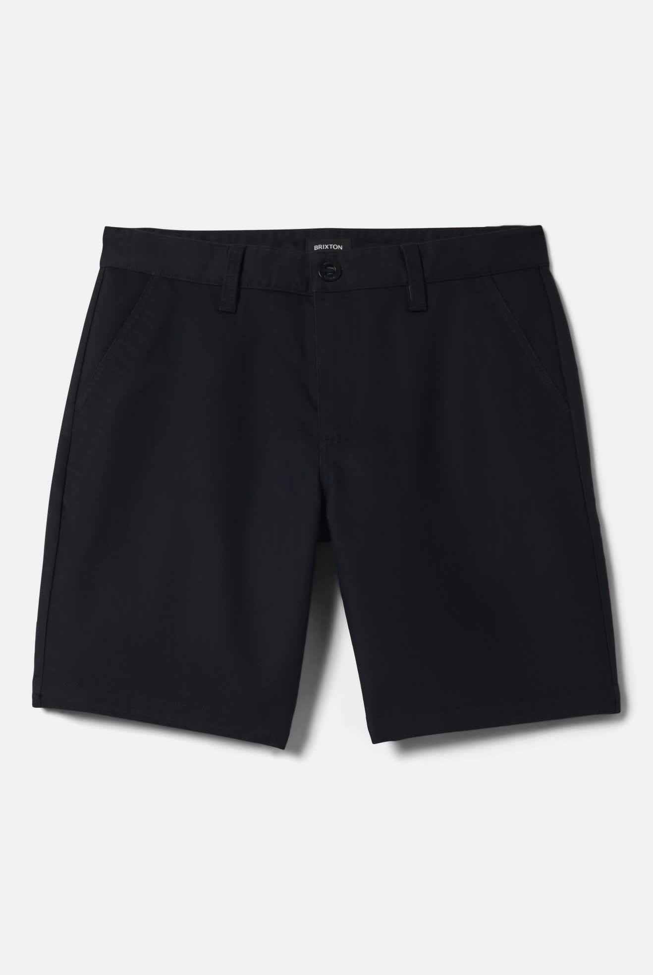 Men's Santo Chino Short in the color Black - Front Product View