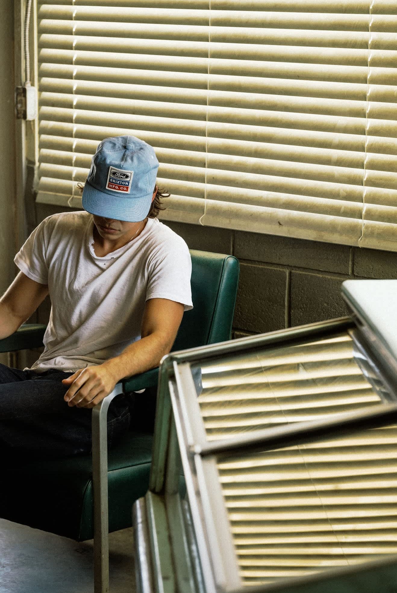 Unisex Ford Service Dept Snapback in the color Blue Chambray - Men's Lifestyle image