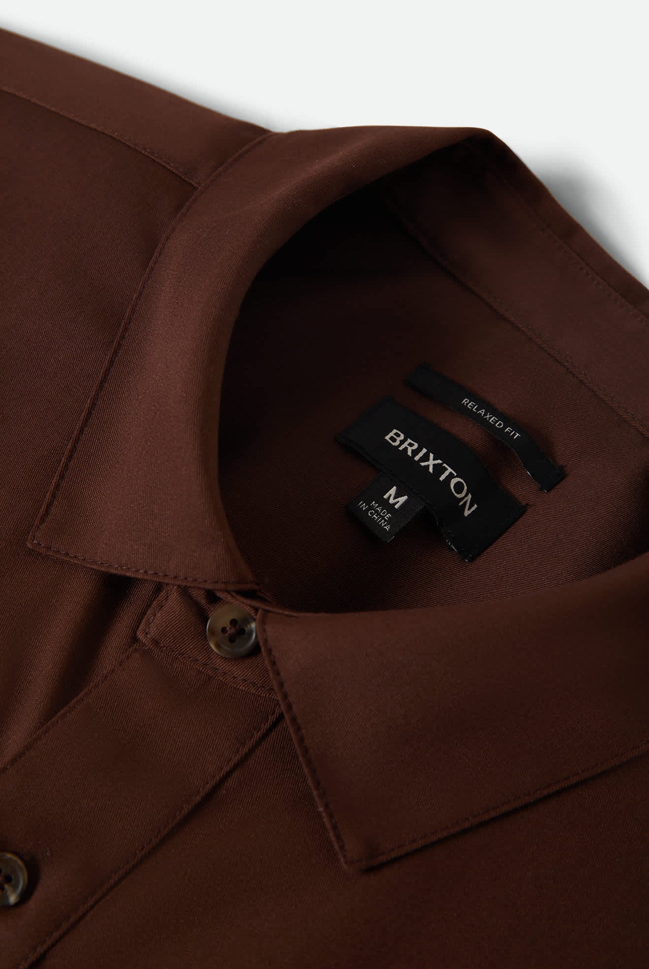 Men's Builders Olson Short Sleeve Shirt in the color Chocolate - Additional Laydown image