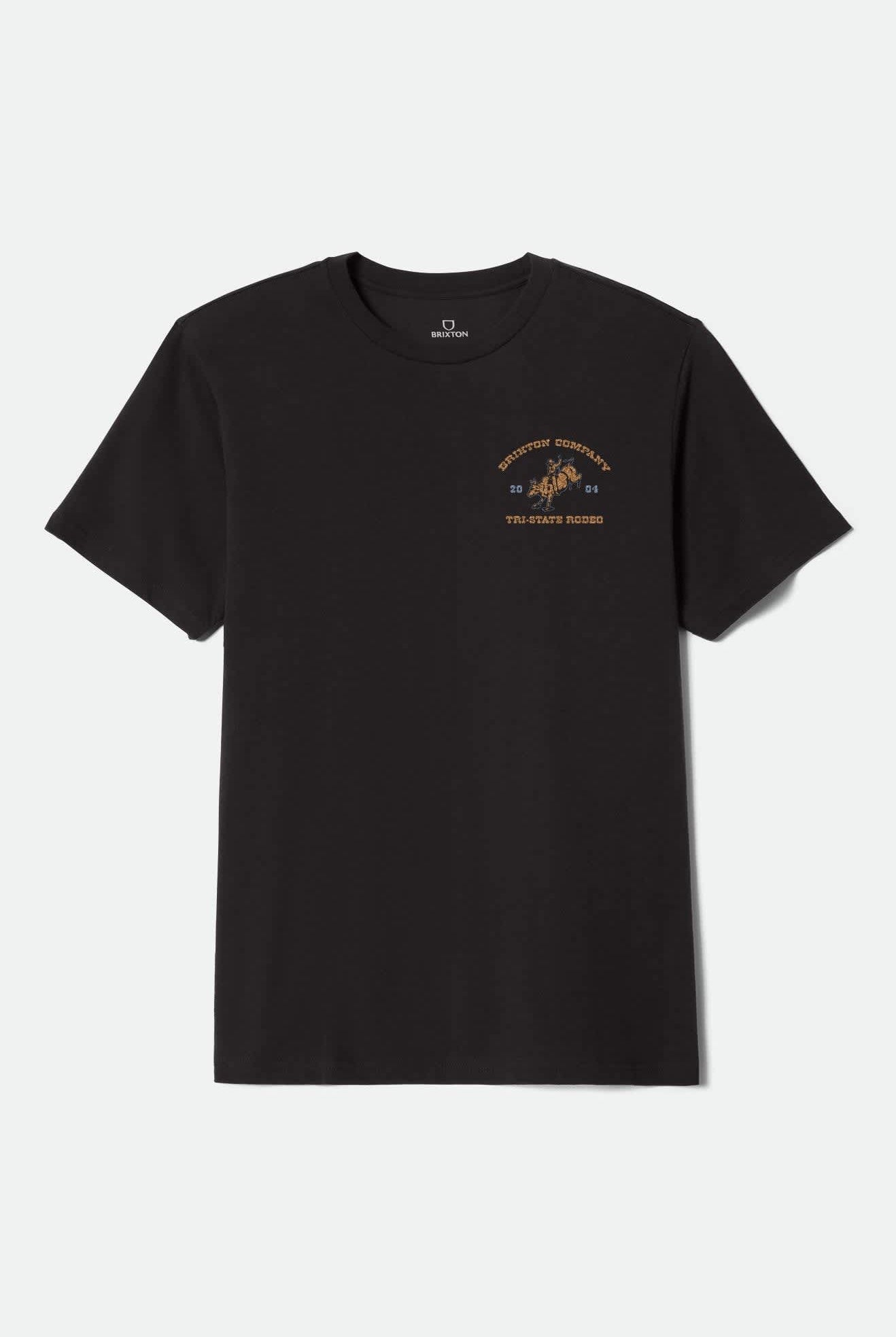 Men's Danforth S/S Standard T-Shirt in the color Black - Front Product View