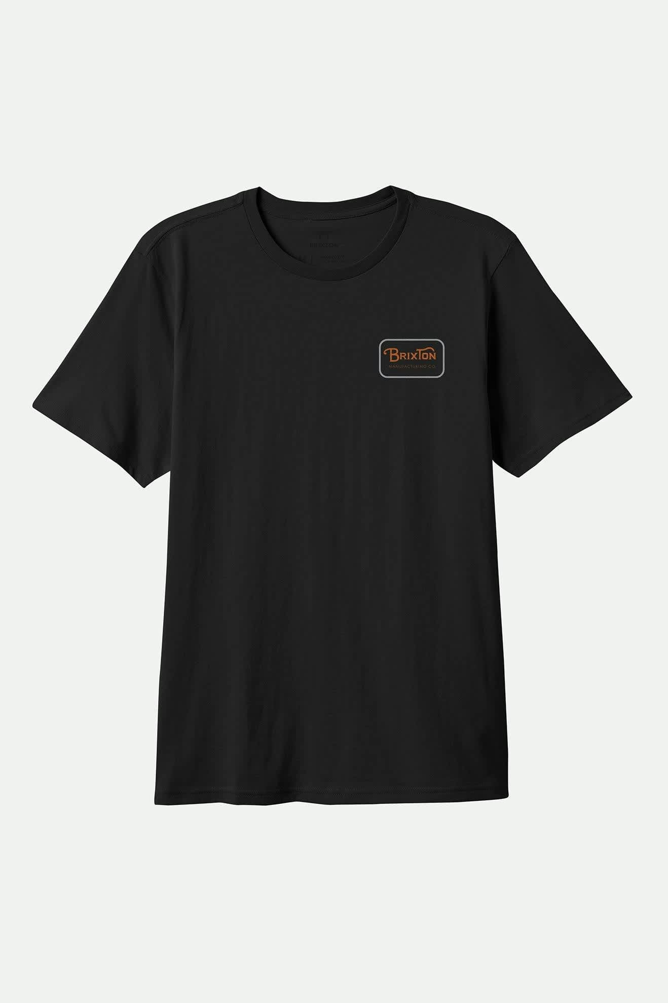 Men's Grade S/S Standard T-Shirt in the color Black/Rust/Smoke Grey - Front Product View