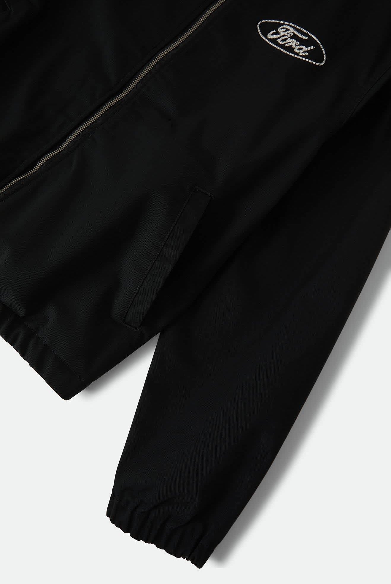 Unisex Ford Built Tough Harrington Jacket in the color Burnt Rubber - Additional Laydown image