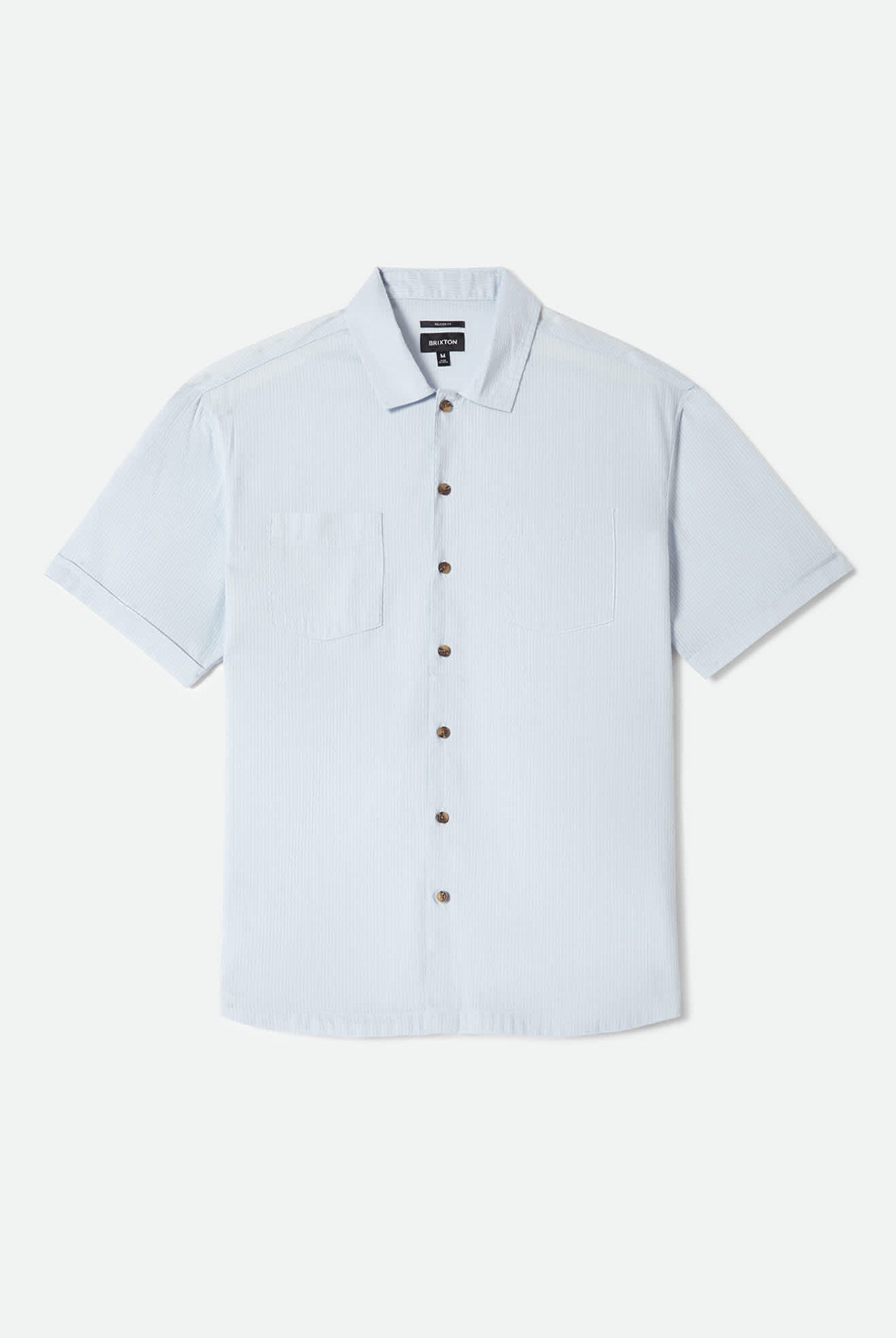 Men's The Vintage Short Sleeve Shirt in the color Blue Aura - Front Product View