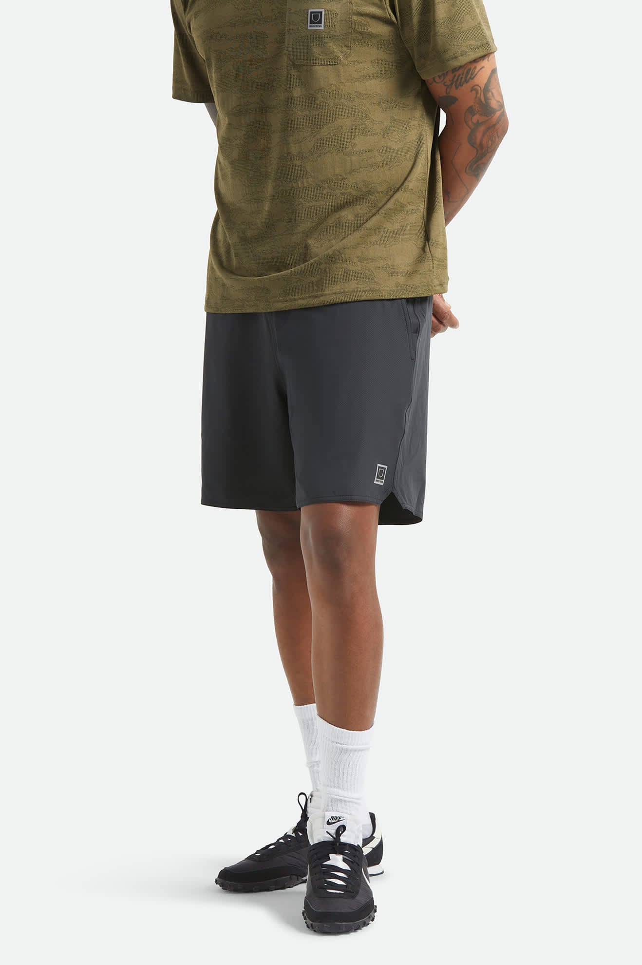 Men's Journey Active Short in the color Black - Men's Side View
