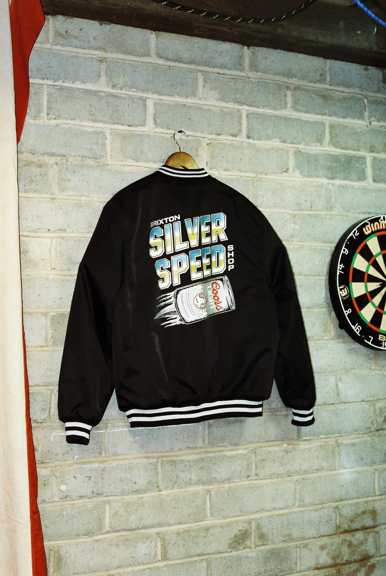 Men's Coors Light Silver Speed Shop Jacket in the color Black/Silver - Men's Lifestyle image