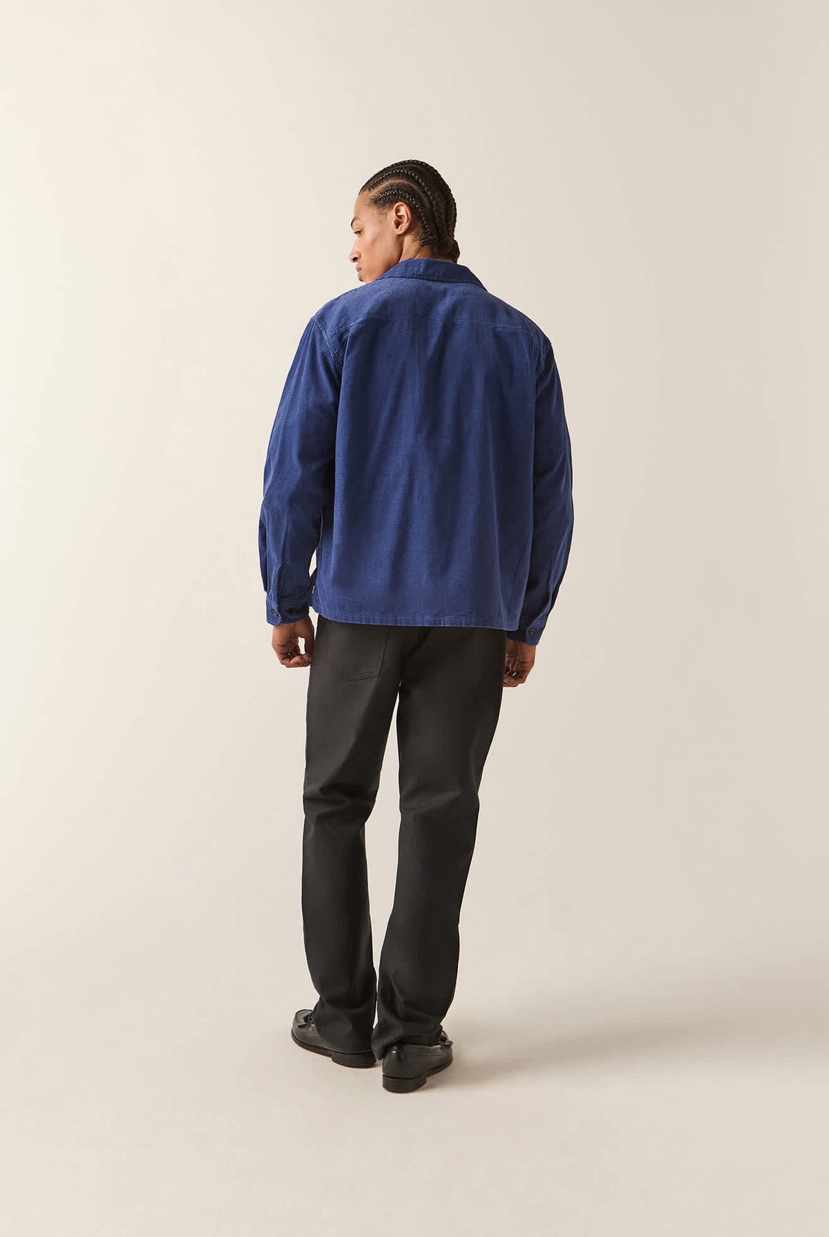 Men's Century Overshirt in the color Washed Blue - Additional Fit image