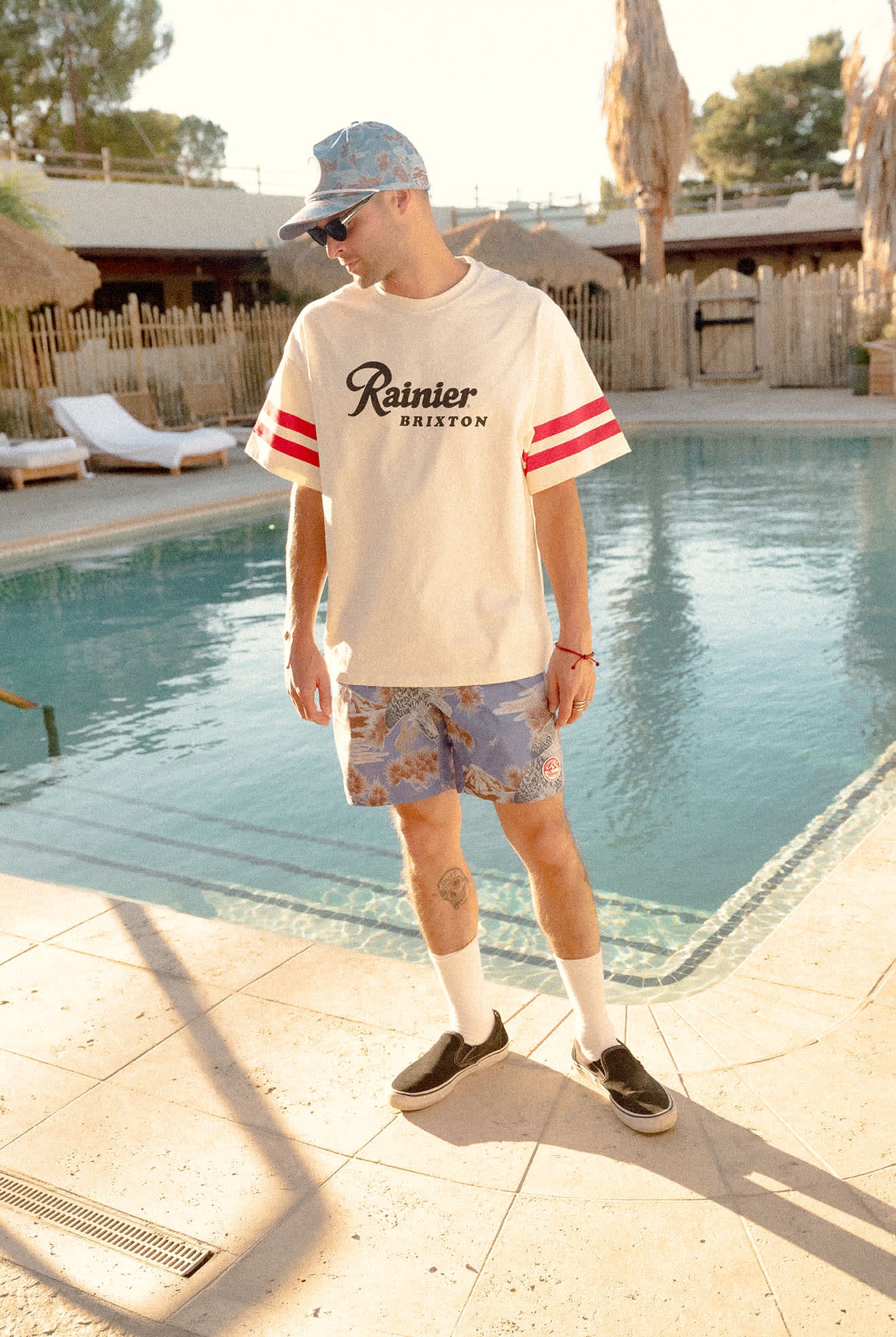 Men's Rainier 1878 Short Sleeve Oversized T-Shirt in the color Natural - Men's Lifestyle image