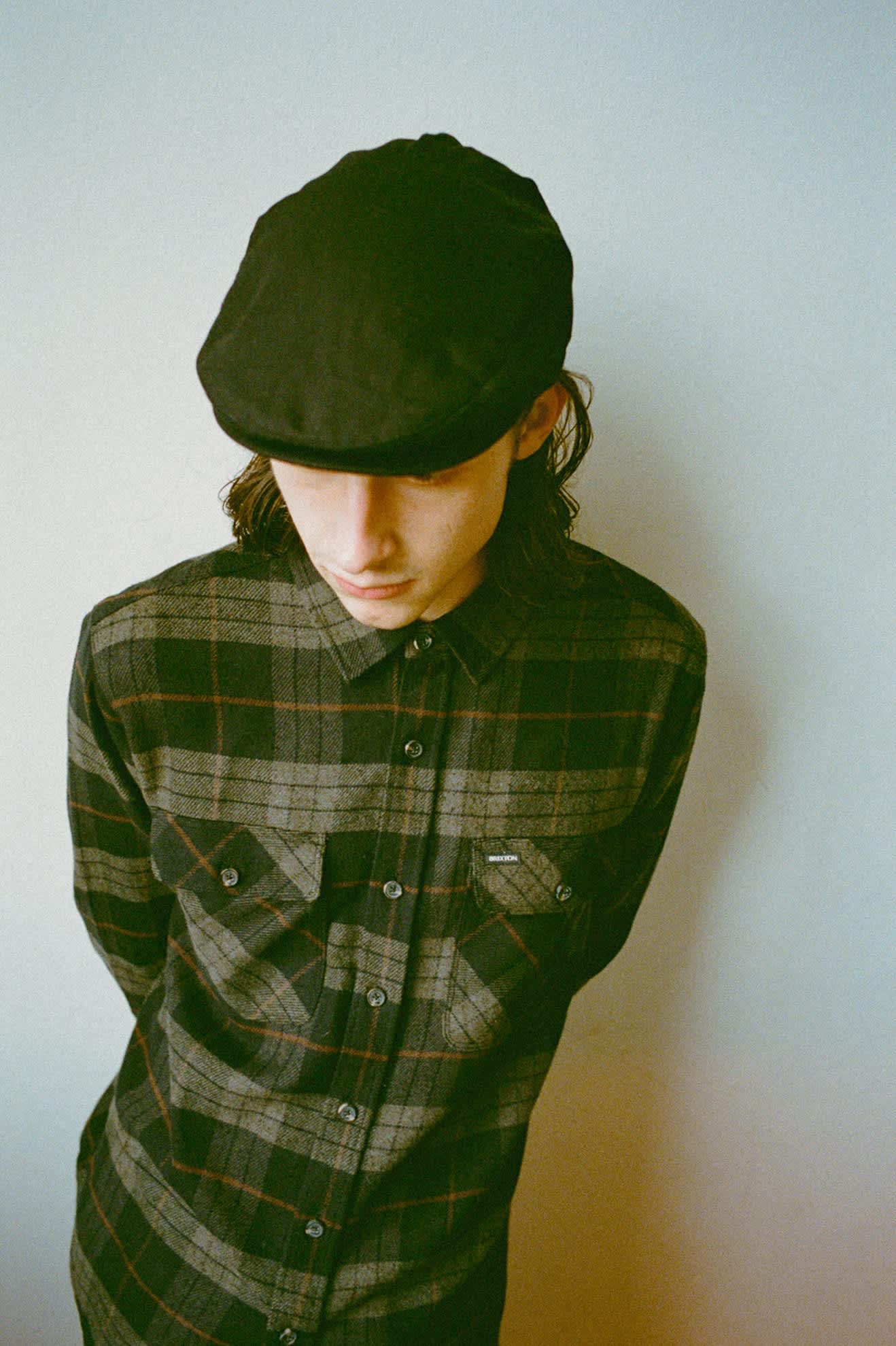 Unisex Hooligan Flat Cap in the color Black - Men's Lifestyle image