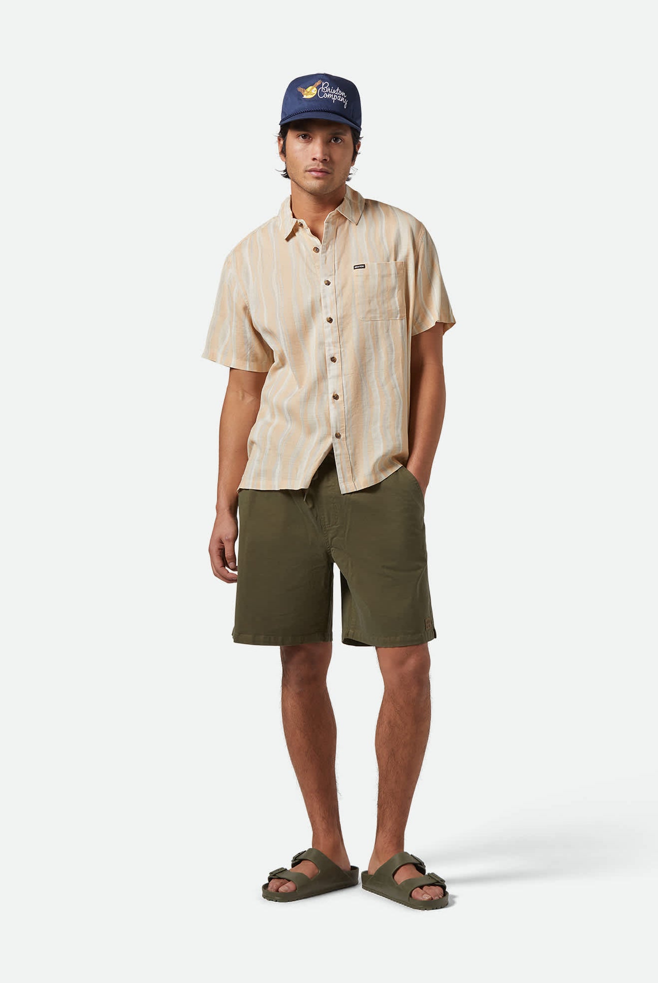 Men's Everyday Vintage Wash Short in the color Washed Ivy Green - Additional Fit image