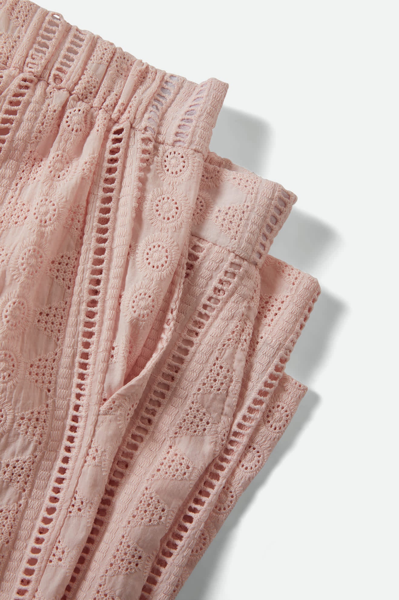 Women's The Mercer Wide Leg Trouser Pant in the color Chalk Pink - Additional Laydown image