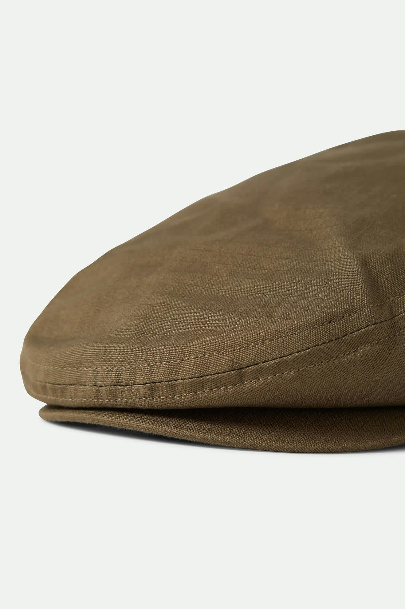 Unisex Hooligan Lightweight Flat Cap in the color Ivy Green Ripstop - Additional Laydown image
