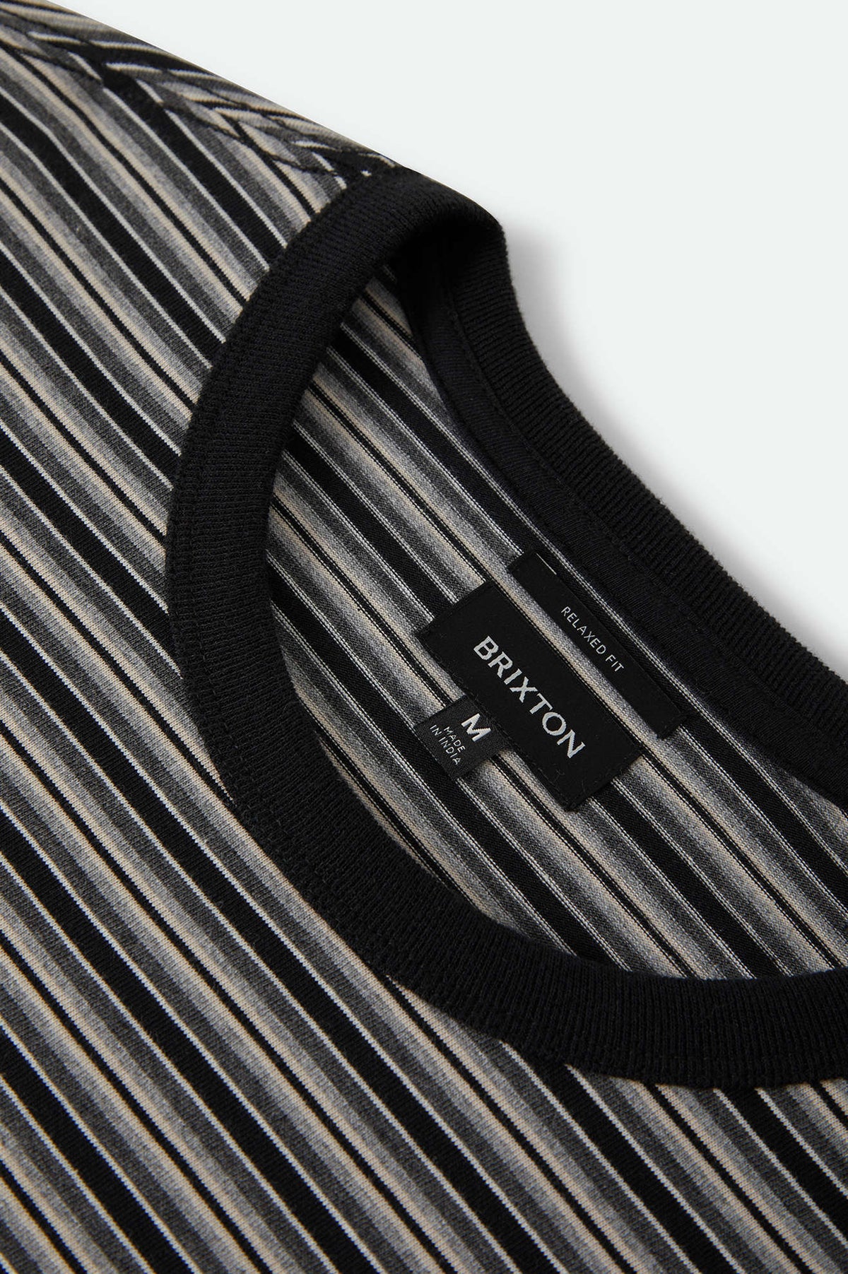 Men's Century Knit Top in the color Heather Grey Stripe - Additional Laydown image