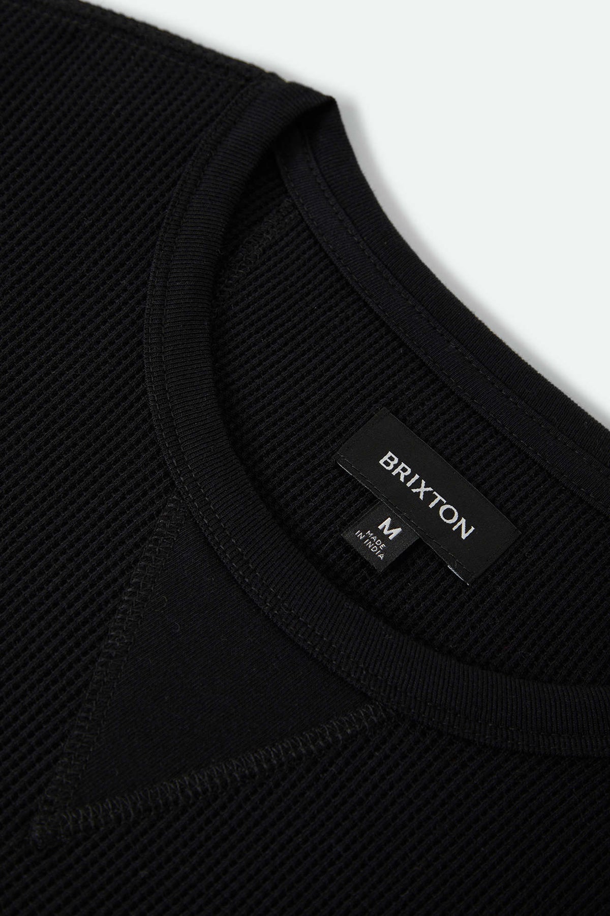 Men's Rosa Waffle Knit Top in the color Black - Additional Laydown image