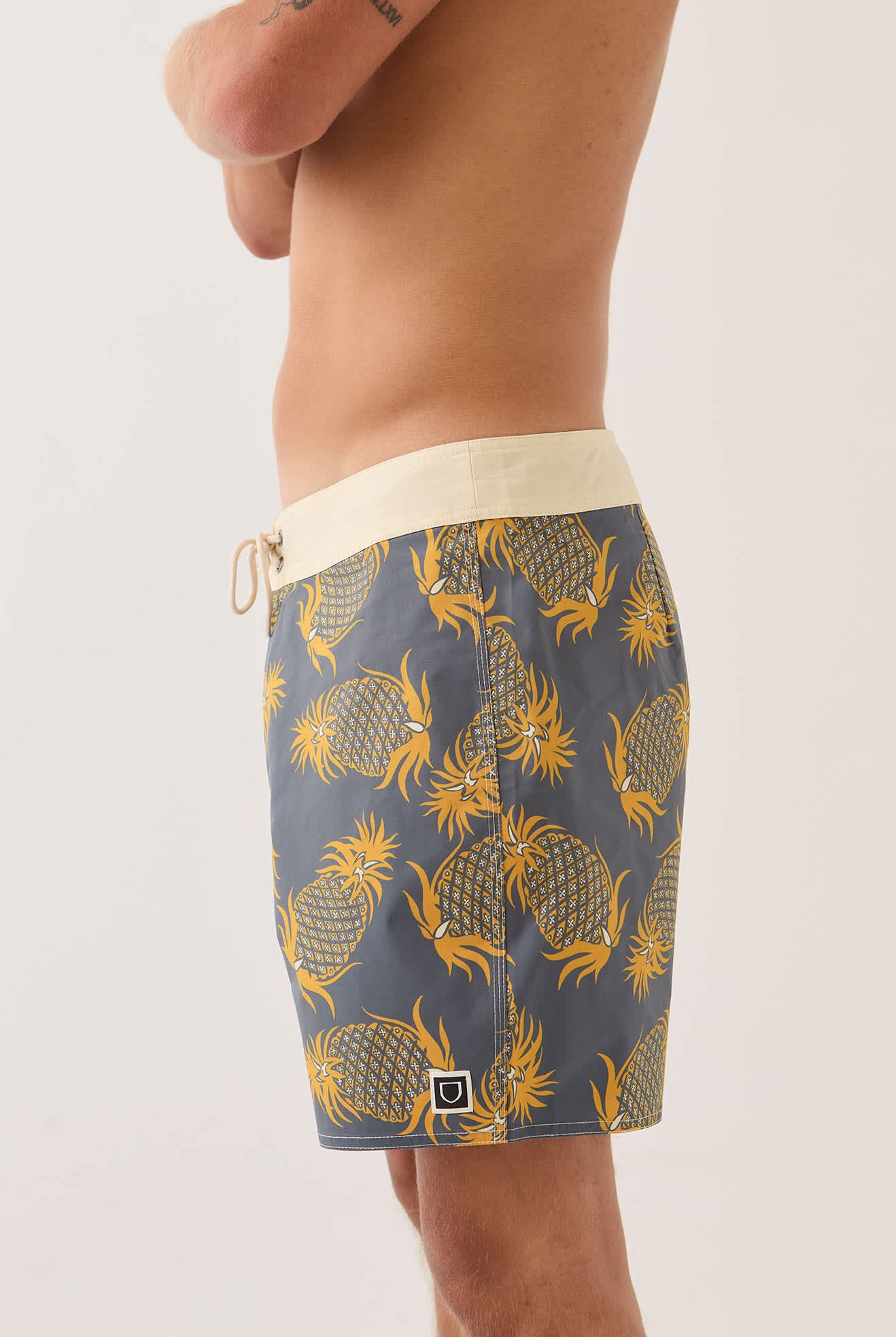 Men's Classic Trunk 17" in the color Future Grey/Golden Pineapple - Additional Fit image