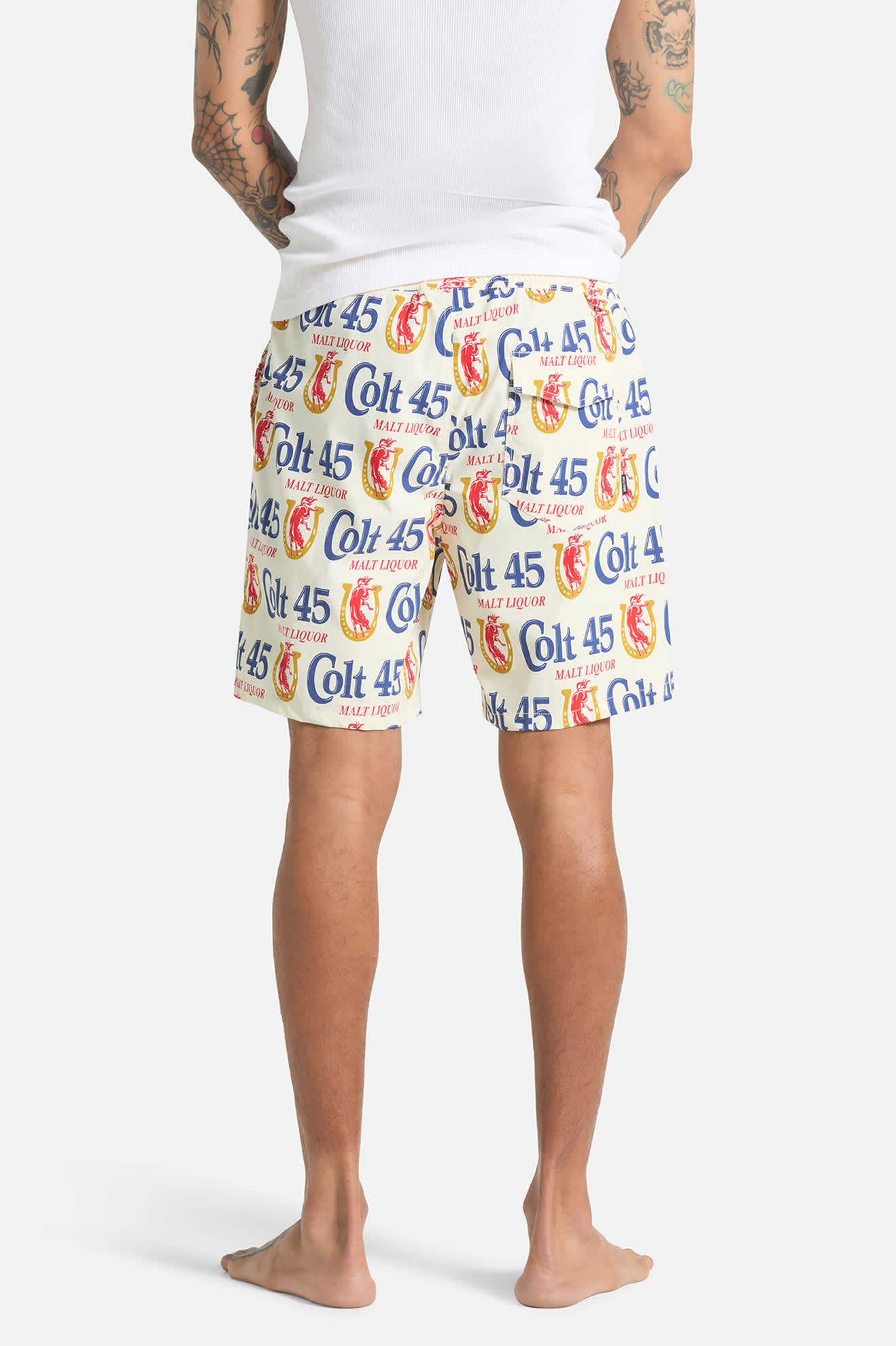 Men's Everyday Stretch Hybrid Short 7" in the color Multi Colt 45 - Men's Back View