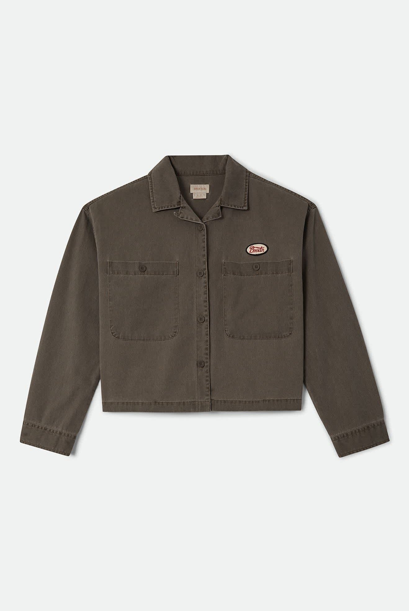 Women's Utopia Overshirt in the color Walnut Brown - Front Product View