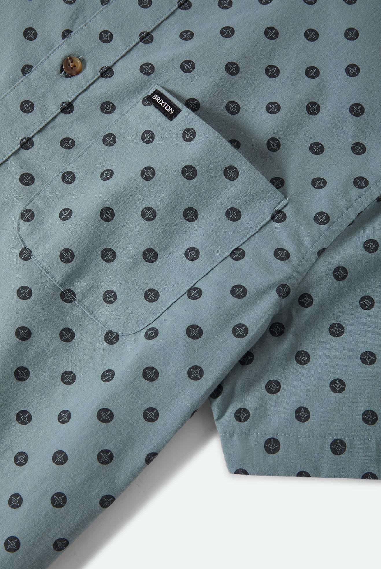 Men's Charter Print Short Sleeve Shirt in the color Micro Street Tile - Additional Laydown image