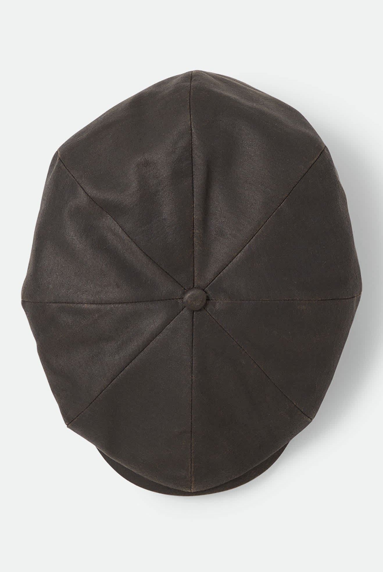 Unisex Brood Baggy Flannel Snap Cap in the color Brown Faux Leather - Additional Laydown image