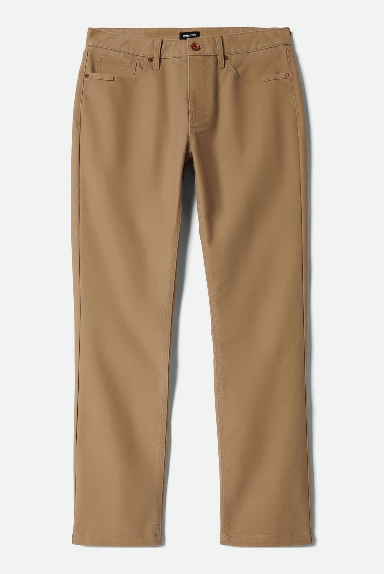 Men's Builders 5 Pocket Stretch Pant in the color Khaki - Front Product View