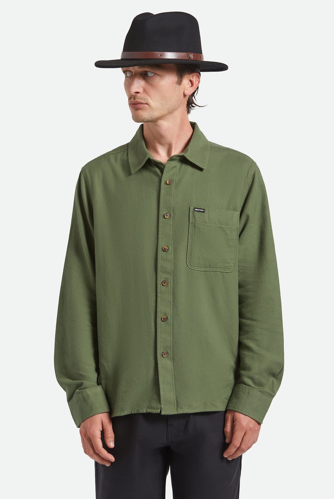 Unisex Messer Fedora in the color Black - Men's Front View