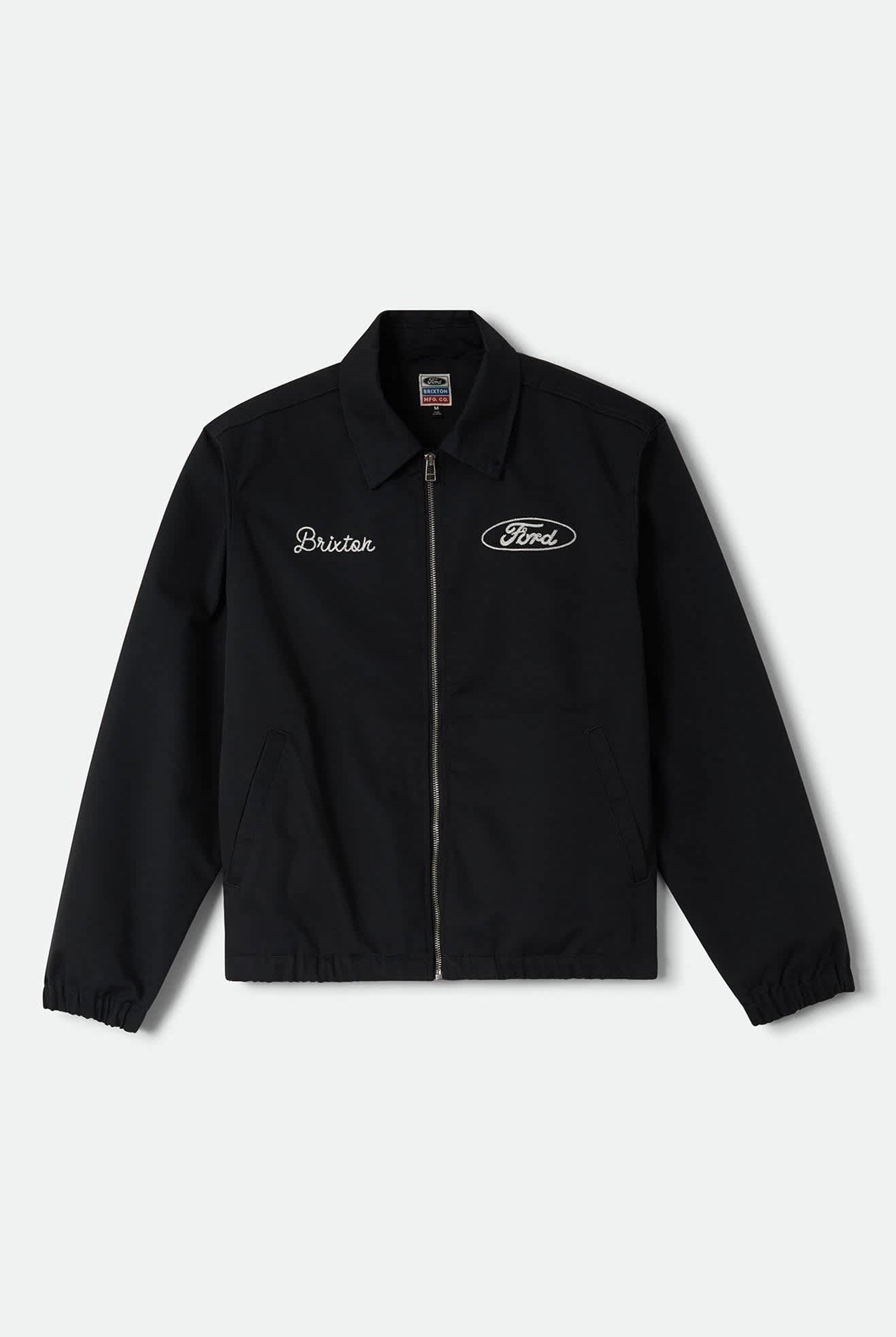 Unisex Ford Built Tough Harrington Jacket in the color Burnt Rubber - Front Product View