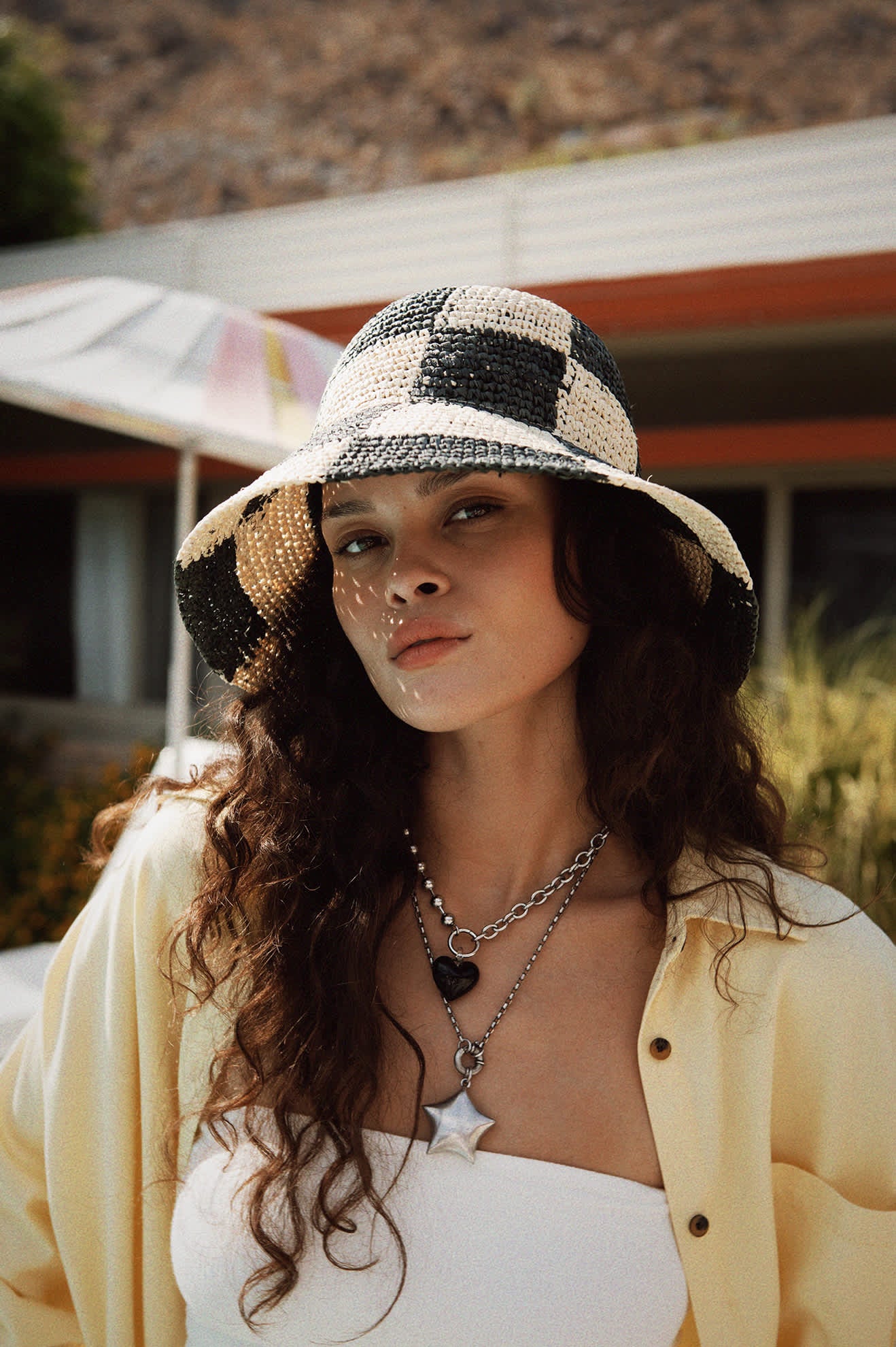 Women's East Side Boxy L/S Button Down in the color Panna Cotta - Men's Lifestyle image